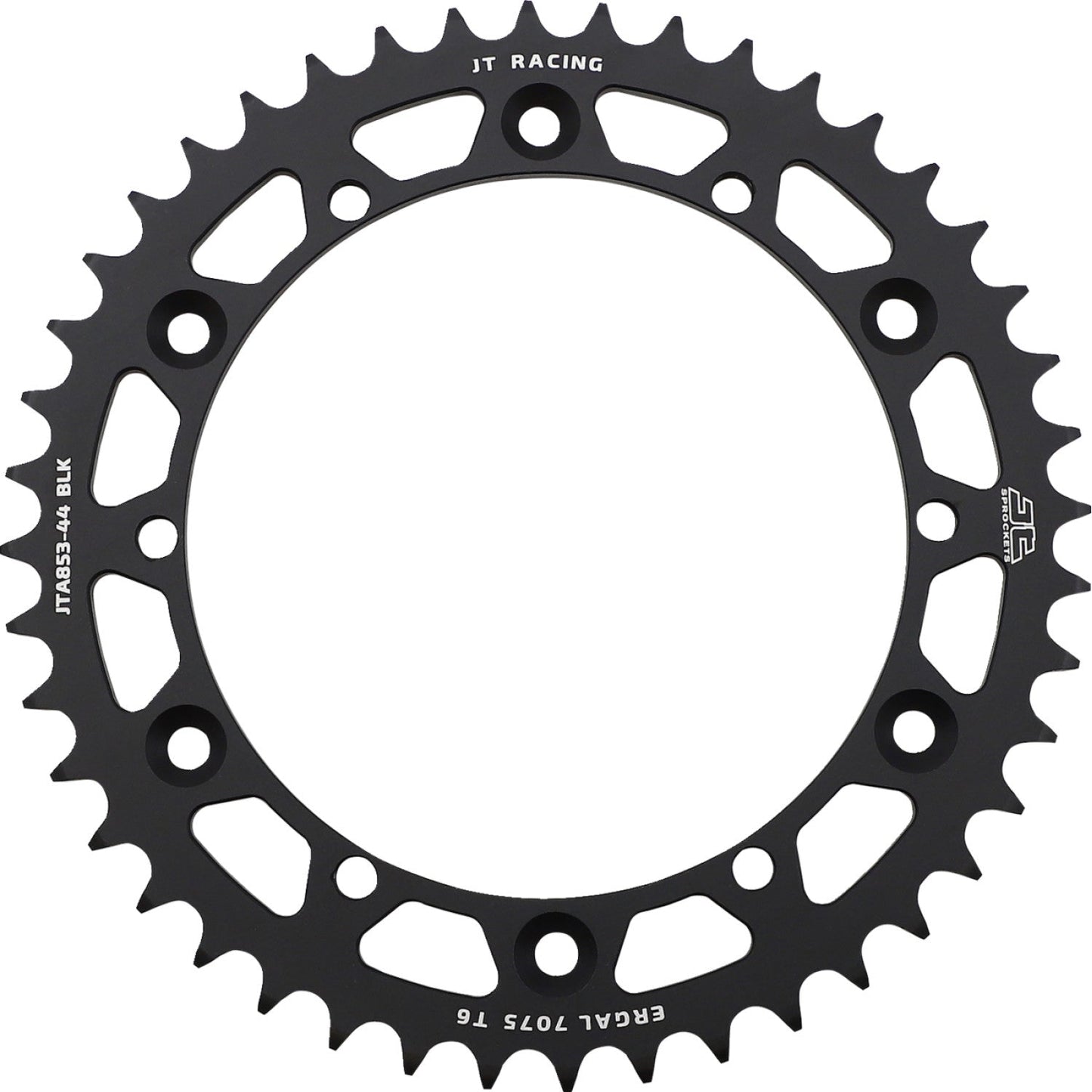 JT SPROCKETS Rear Sprocket - Black - 44 Tooth - Yamaha JTA853.44BLK by JT Rear Sprockets Aluminum/Alloy