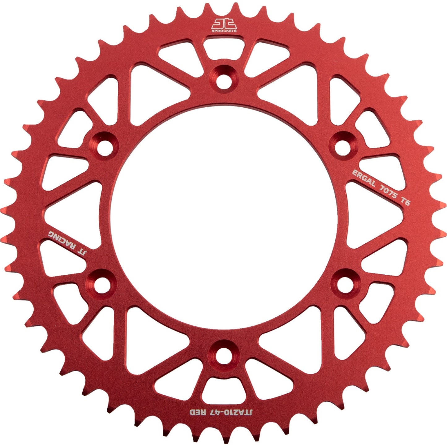 JT SPROCKETS Rear Sprocket - Honda - Red - 47 Tooth JTA210.47RED by JT Rear Sprockets Aluminum/Alloy