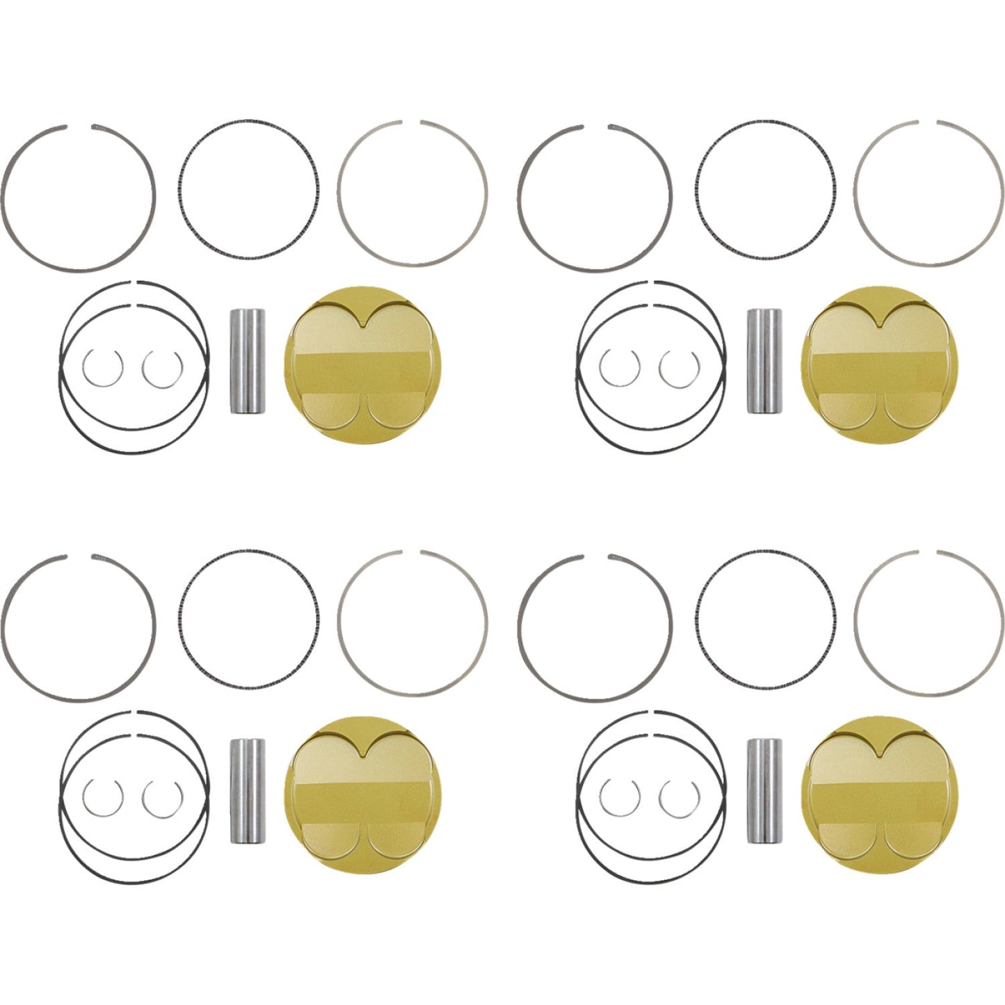 JE Pistons Ultra Series Piston Kit - Hayabusa 379437 | JE Pistons | Piston & Ring Kits