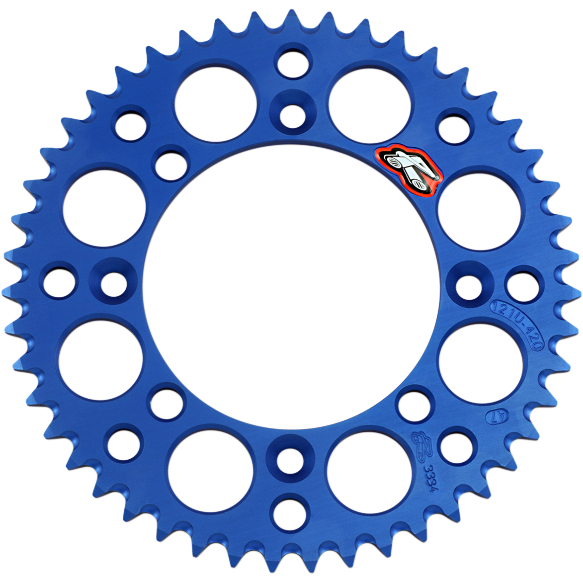 Renthal Sprocket - Yamaha - Blue - 47 Tooth 121U-420-47GBBU