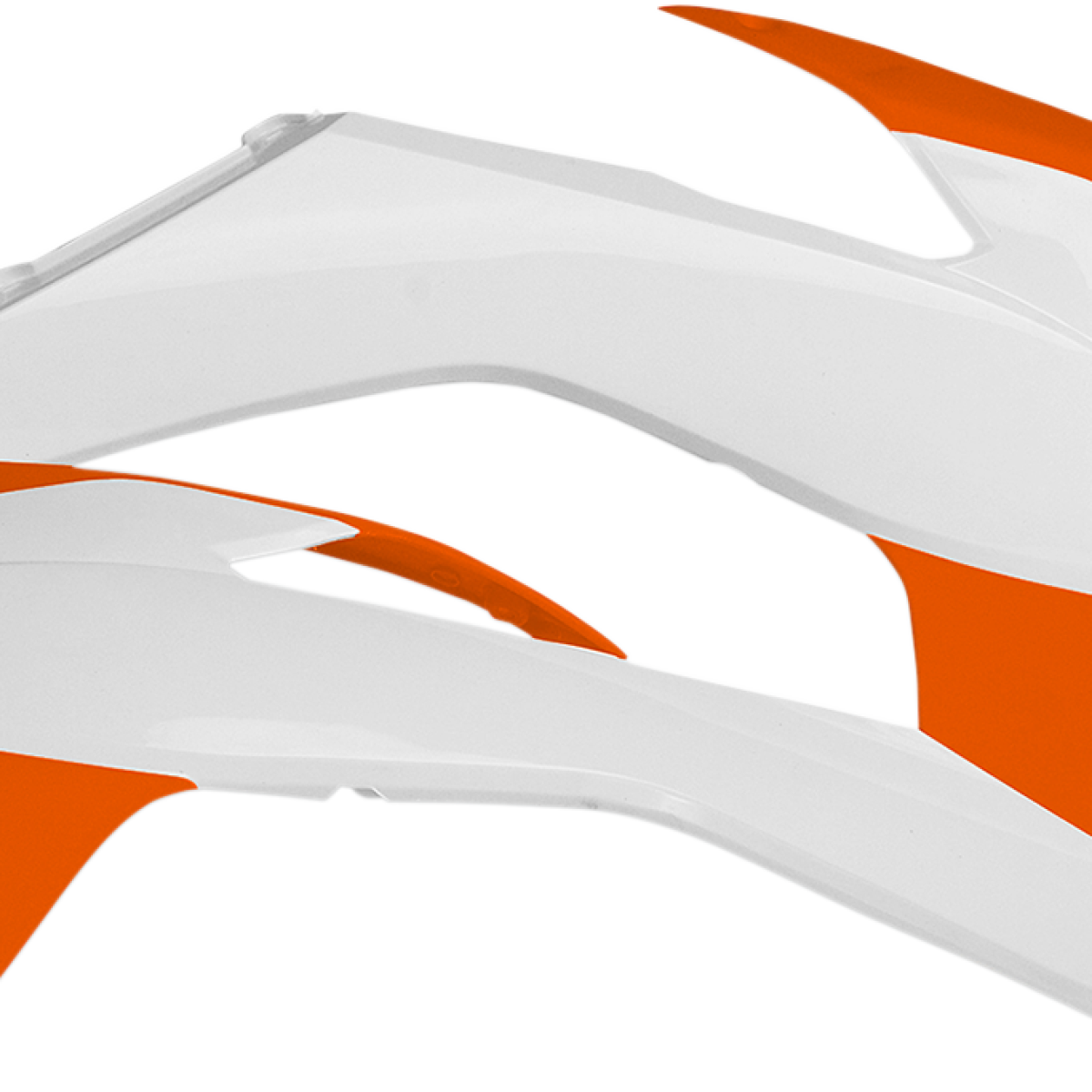 ACERBIS Radiator Shrouds - White/Orange 2314251088
