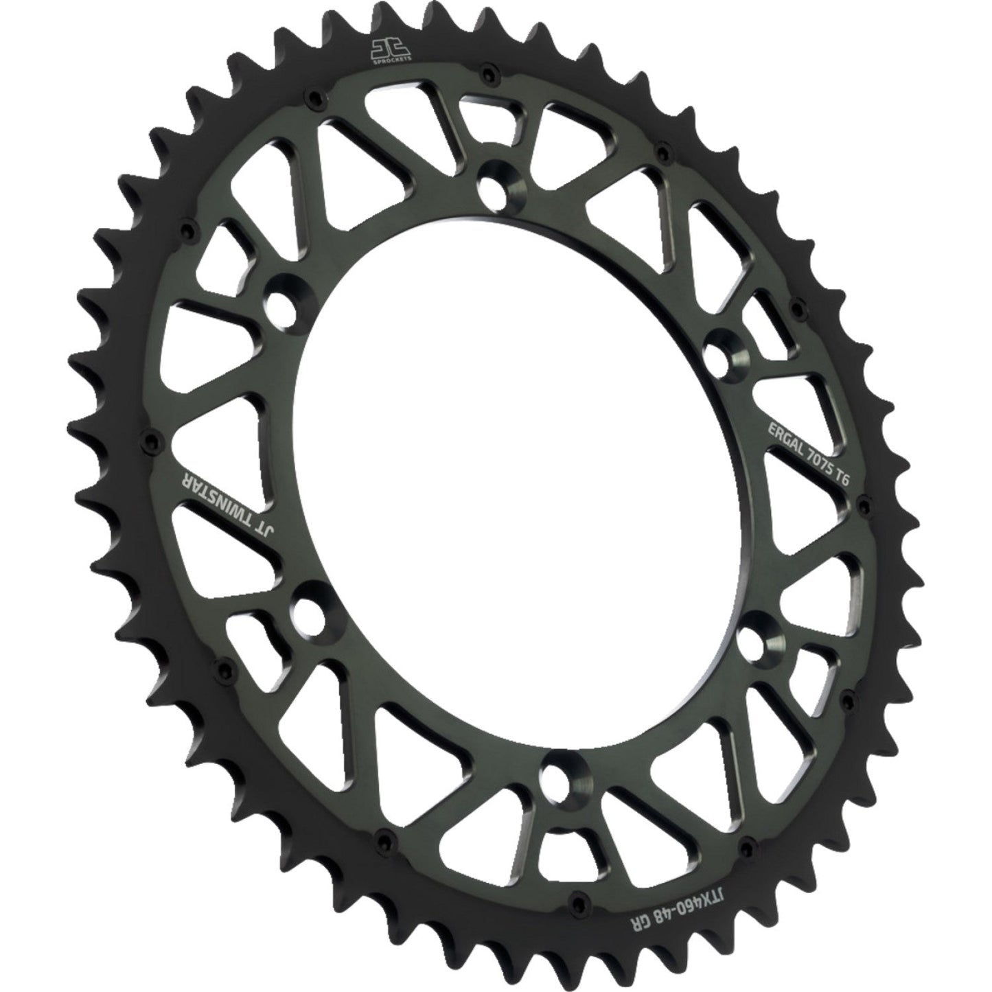 JT SPROCKETS Steel Rear Sprocket - Graphite - 48 Tooth JTX460.48GR by JT Rear Sprockets Steel Type
