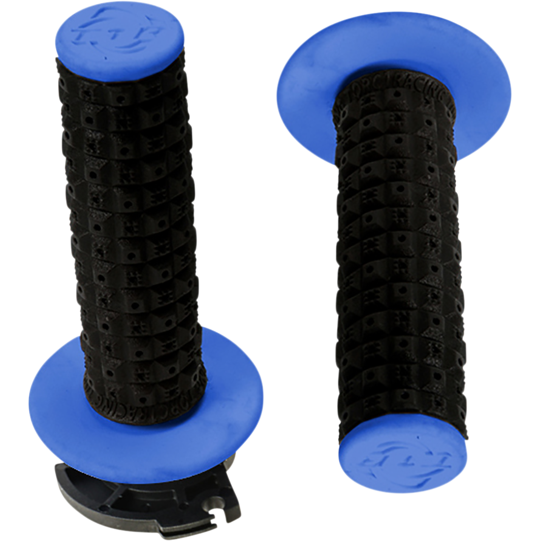 TORC1 Grips - Defy - Lock-On - Black/Blue 2650-0203