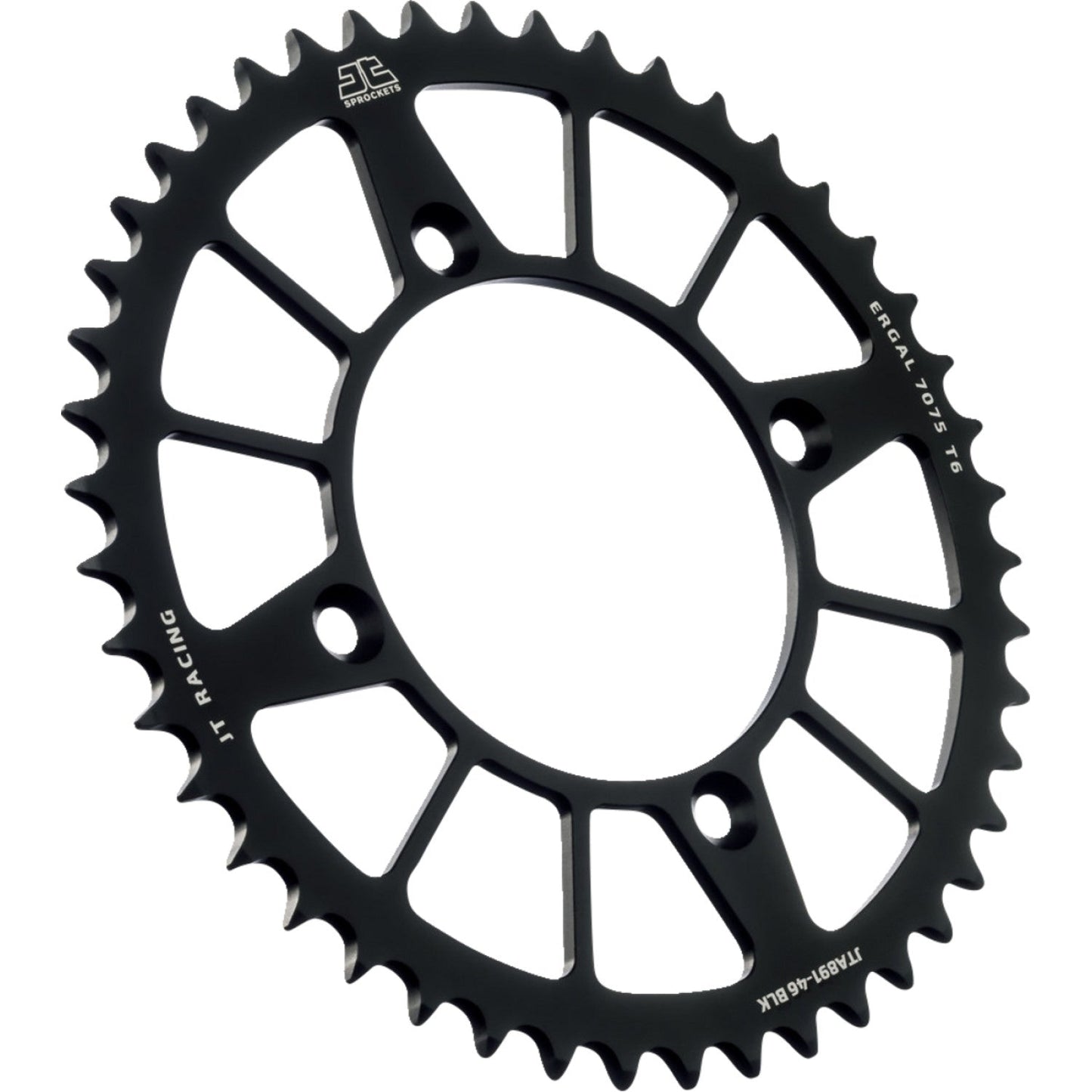 JT SPROCKETS Rear Sprocket - Black - 46 Tooth - KTM JTA891.46BLK by JT Rear Sprockets Aluminum/Alloy