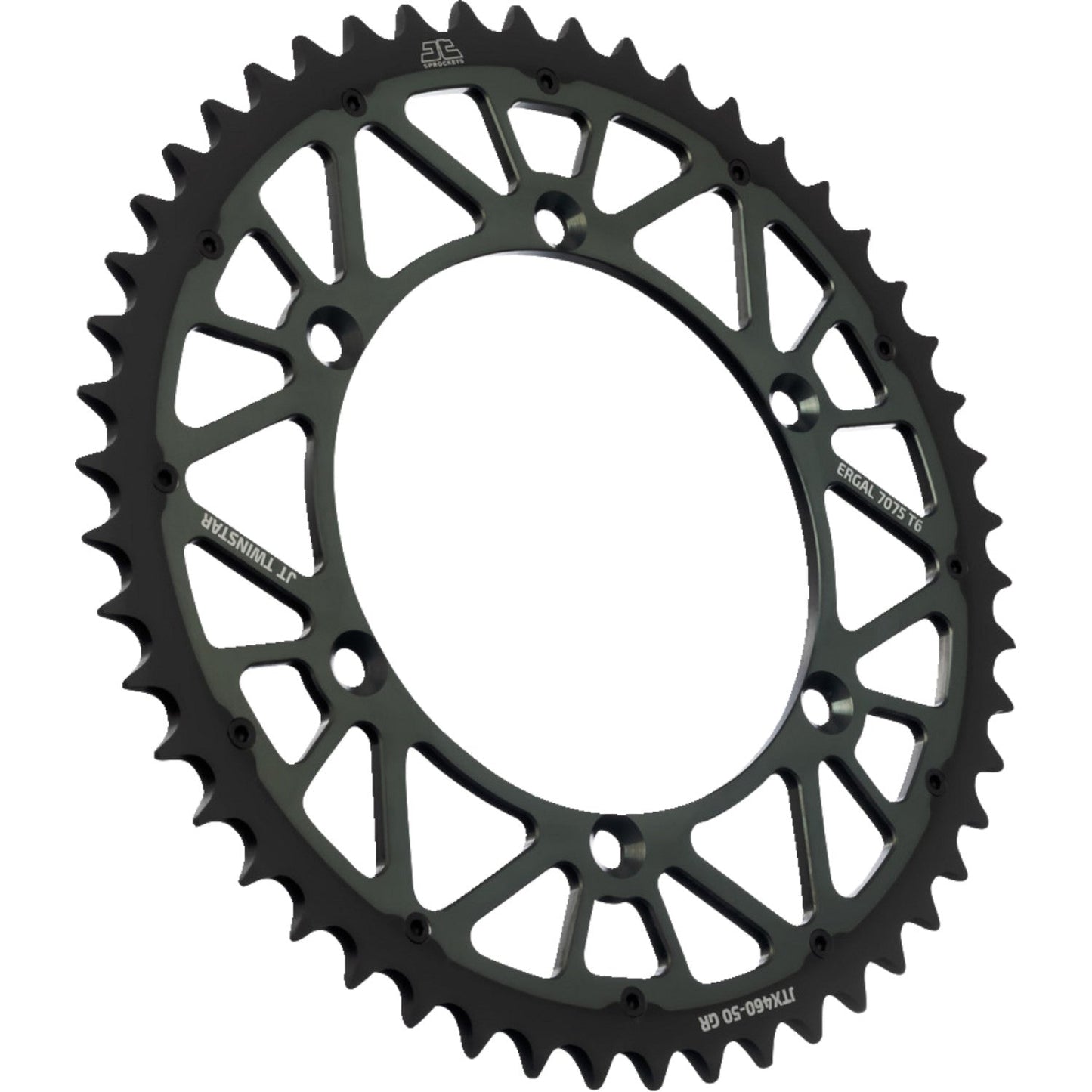 JT SPROCKETS Steel Rear Sprocket - Graphite - 50 Tooth JTX460.50GR by JT Rear Sprockets Steel Type