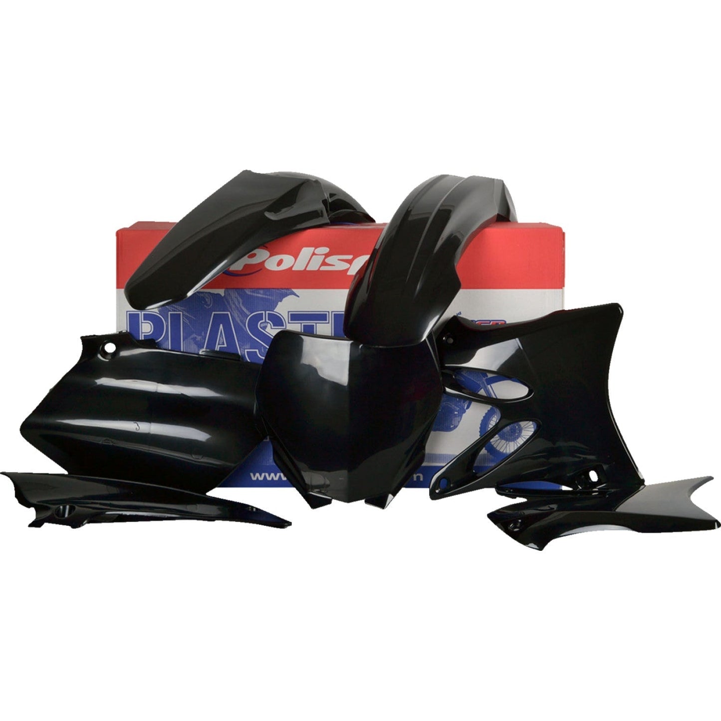 POLISPORT Complete Body Kit - Black - YZ 125/250 90393 by Polisport