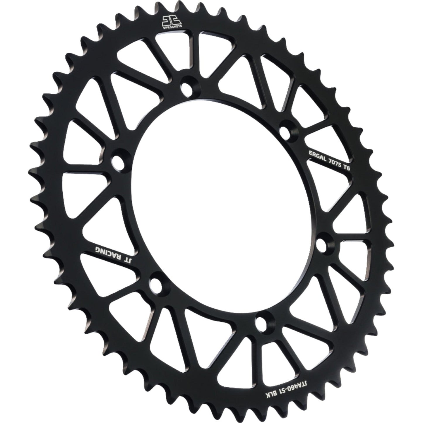 JT SPROCKETS Rear Sprocket - Black - 51 Tooth - Kawasaki JTA460.51BLK by JT Rear Sprockets Aluminum/Alloy