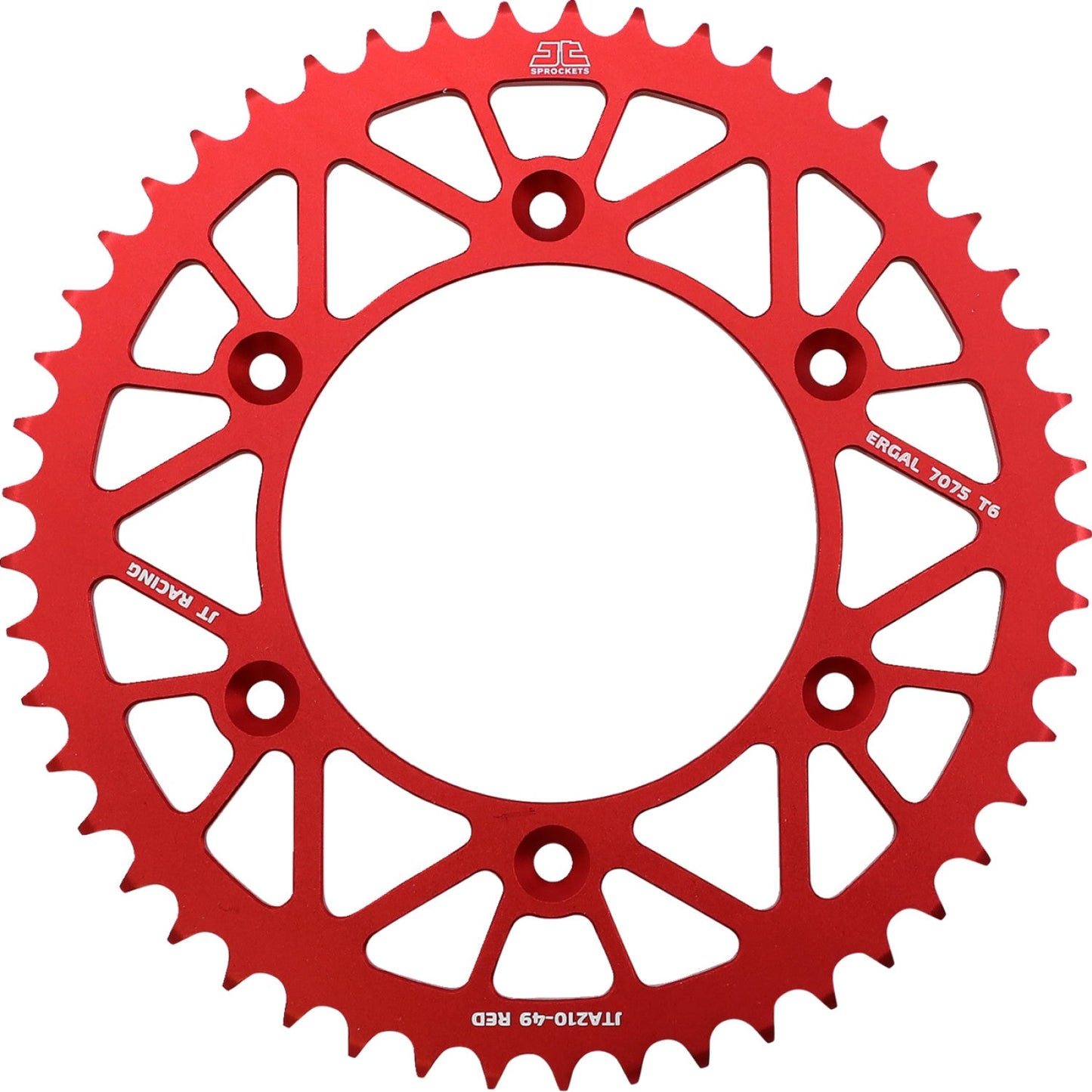 JT SPROCKETS Rear Sprocket - Beta/Honda - Red - 49 Tooth JTA210.49RED by JT Rear Sprockets Aluminum/Alloy
