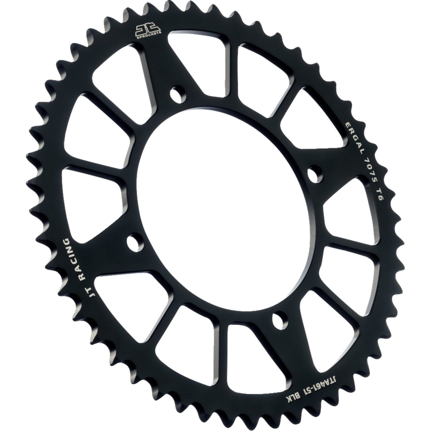 JT SPROCKETS Rear Sprocket - Black - 51 Tooth - Kawasaki JTA461.51BLK by JT Rear Sprockets Aluminum/Alloy