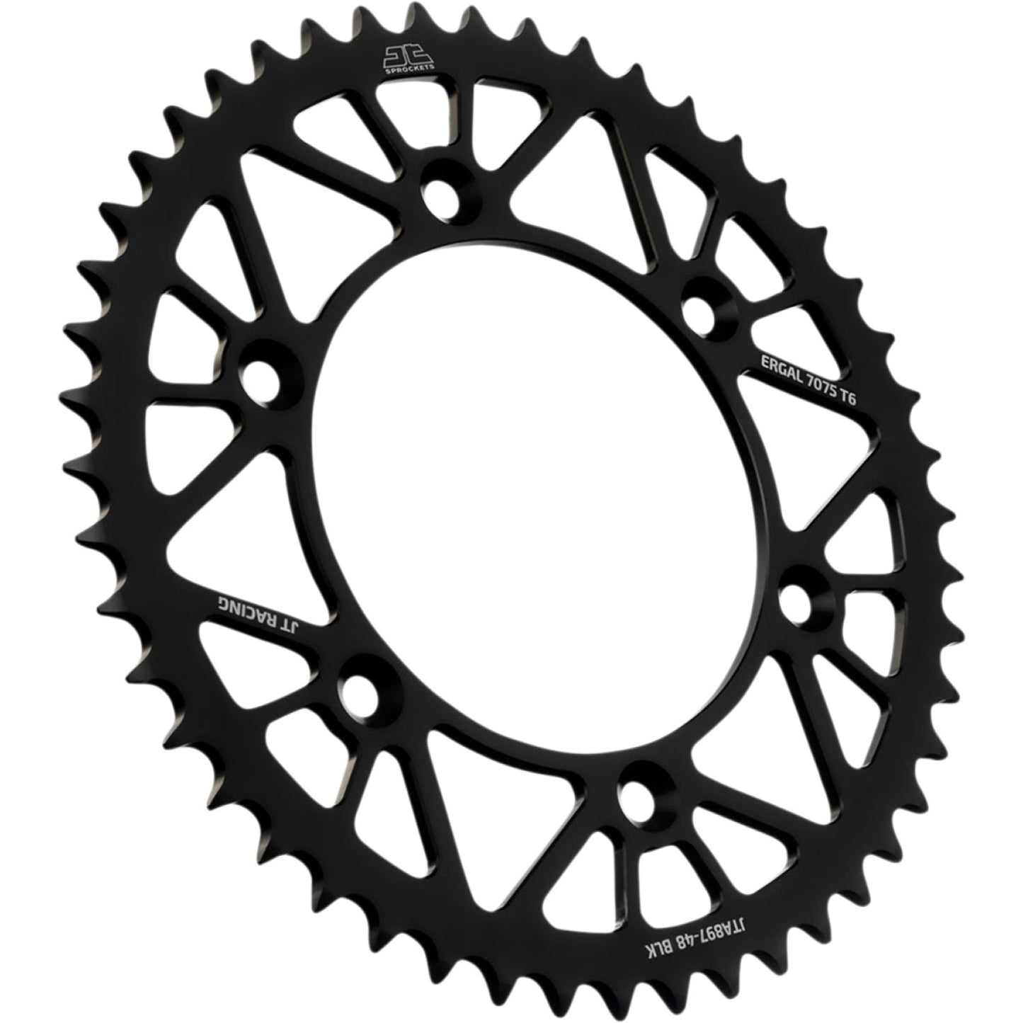 JT SPROCKETS Rear Sprocket - Black - 48-Tooth JTA897.48BLK by JT Rear Sprockets Aluminum/Alloy