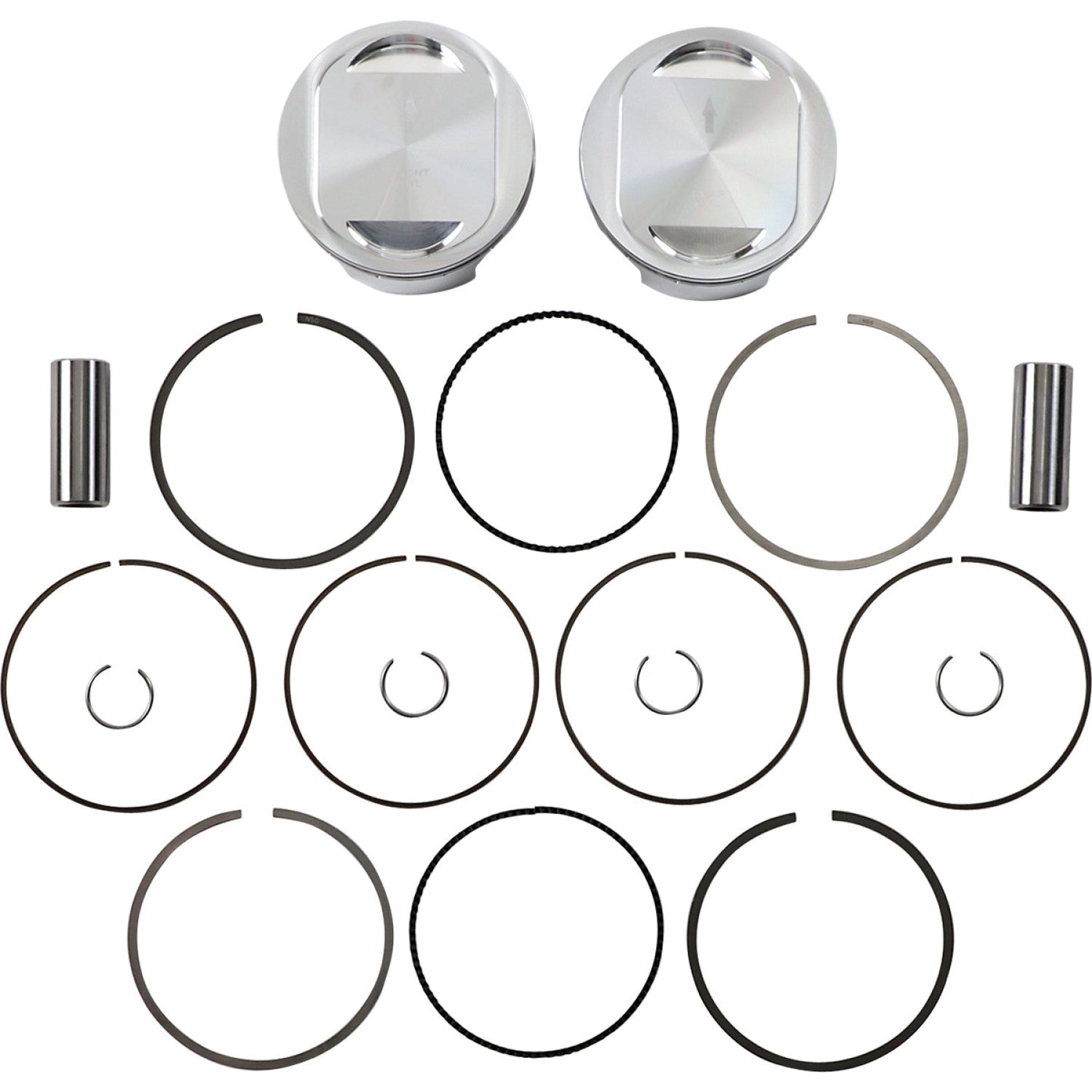 JE Pistons Piston Kit - 95" - Twin Cam 324720 | JE Pistons | Piston & Ring Kits