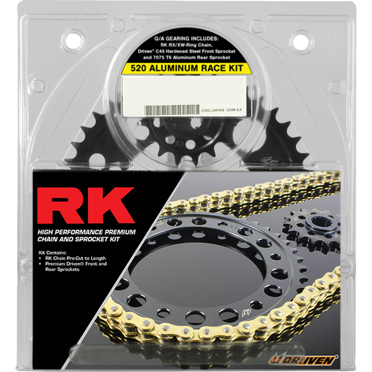 RK Chain and Sprocket Kit - 520 Aluminum Race - Gold - Aprilia RSV-4 8101-118DGX