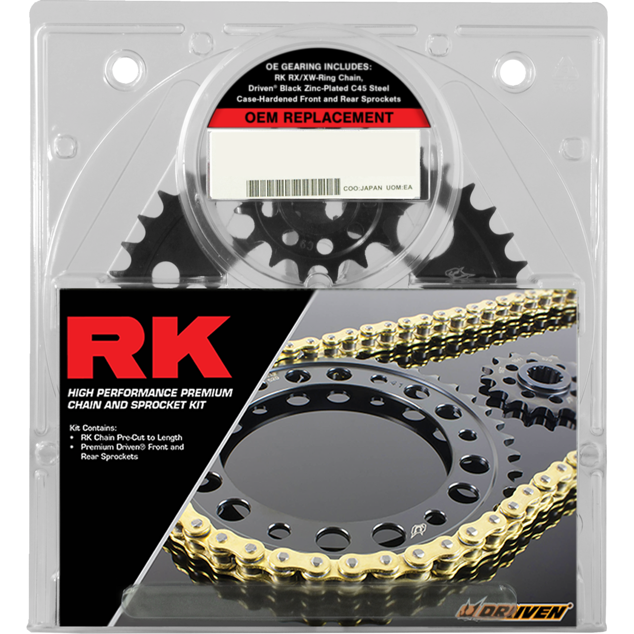 RK Chain and Sprocket Kit - OEM Replacement - Gold - Kawasaki ZX-4RR 2068-060EGX