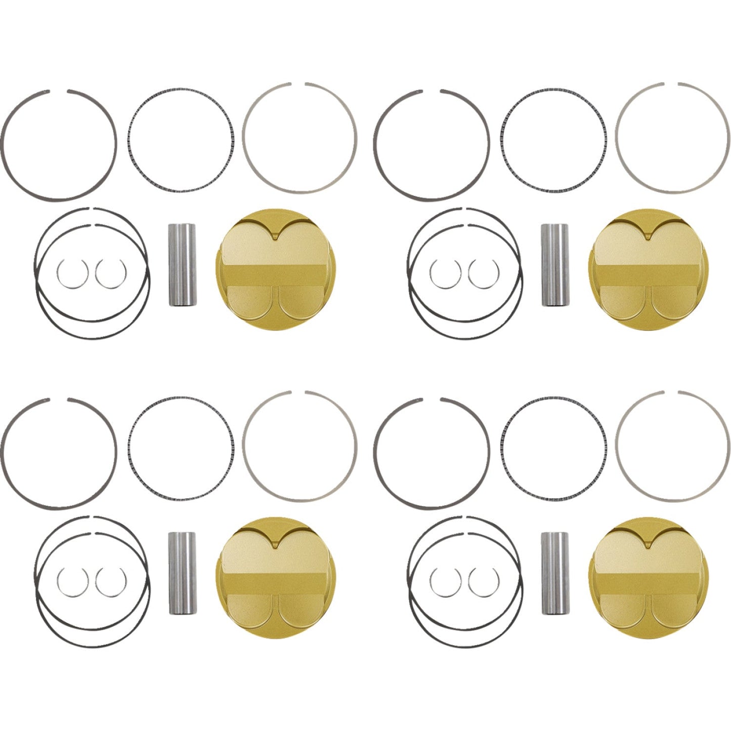 JE Pistons Ultra Series Piston Kit - Hayabusa 379435 | JE Pistons | Piston & Ring Kits