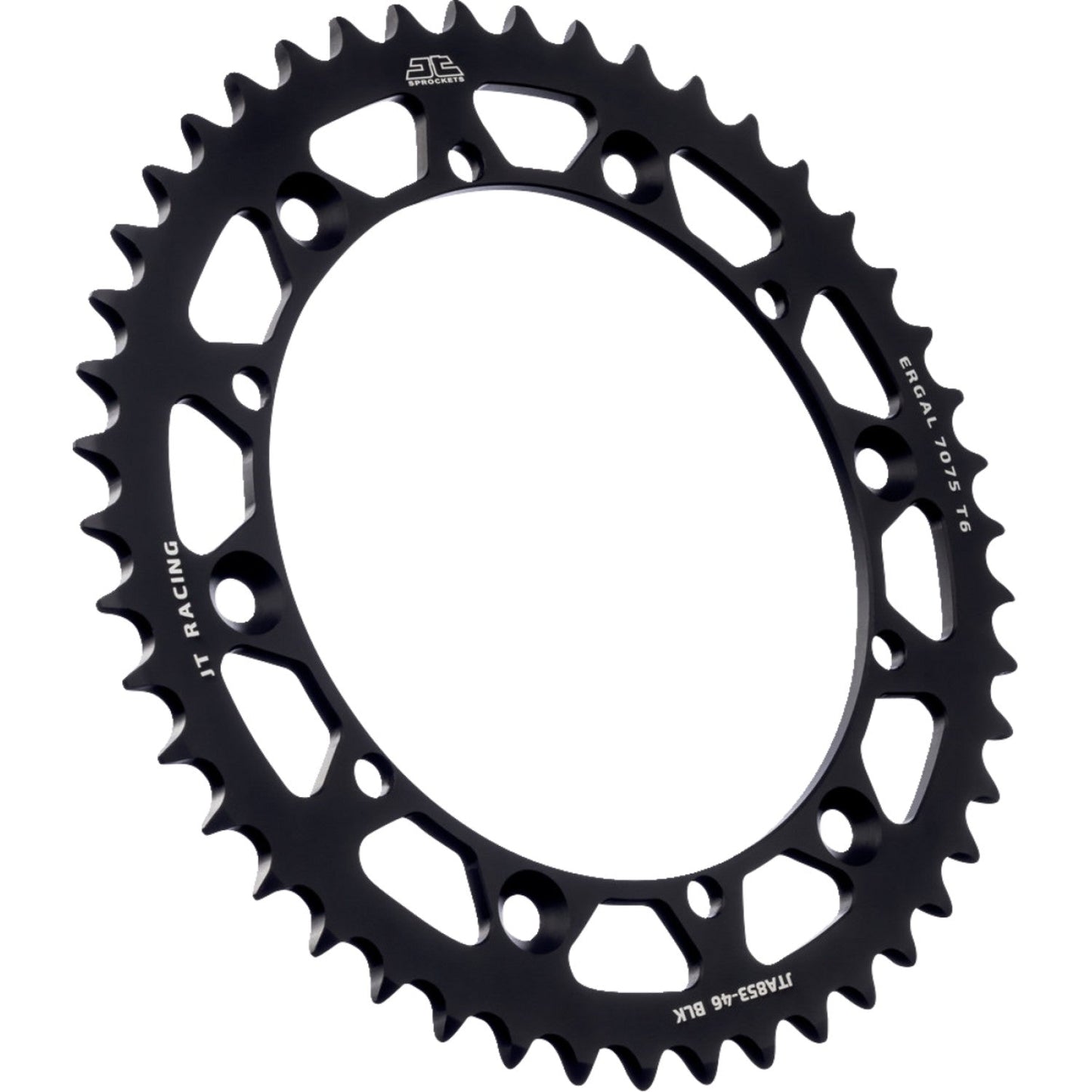 JT SPROCKETS Rear Sprocket - Black - 46 Tooth - Yamaha JTA853.46BLK by JT Rear Sprockets Aluminum/Alloy