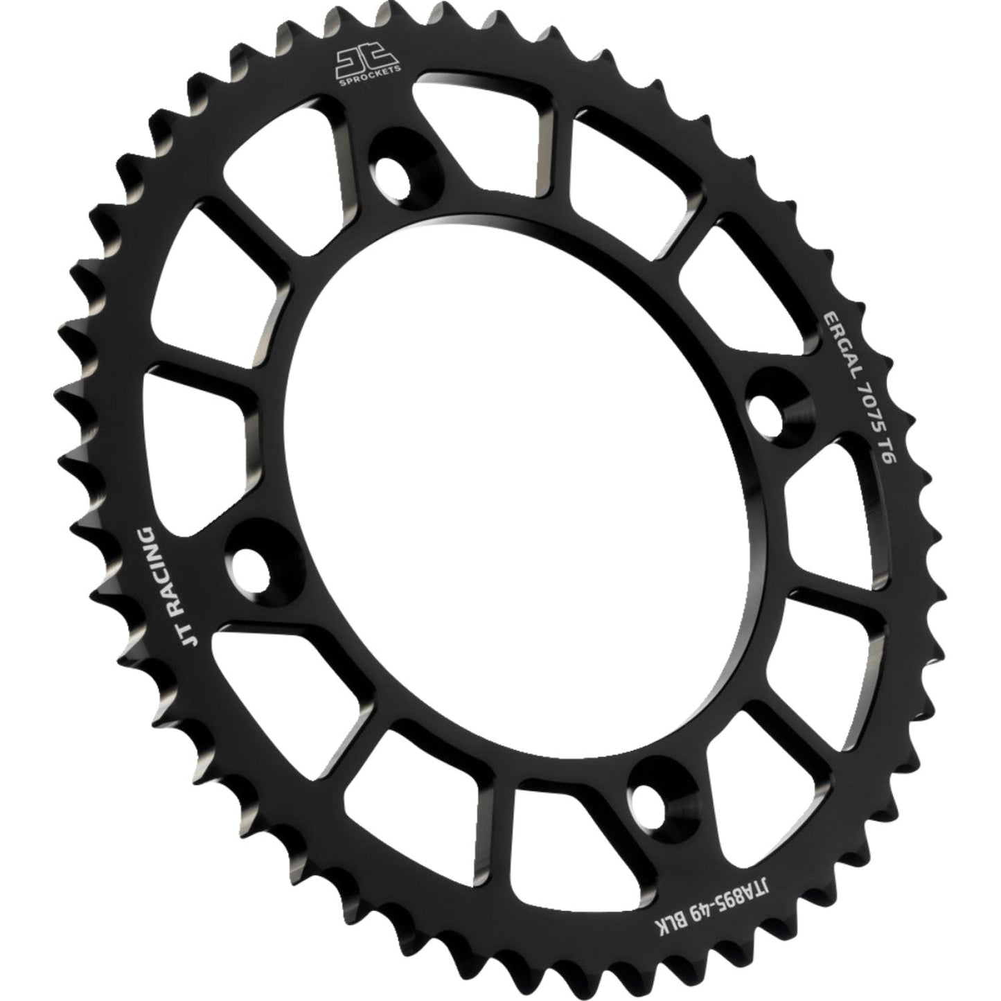 JT SPROCKETS Rear Sprocket - Black - 49 Tooth - Husqvarna/KTM JTA895.49BLK by JT Rear Sprockets Aluminum/Alloy