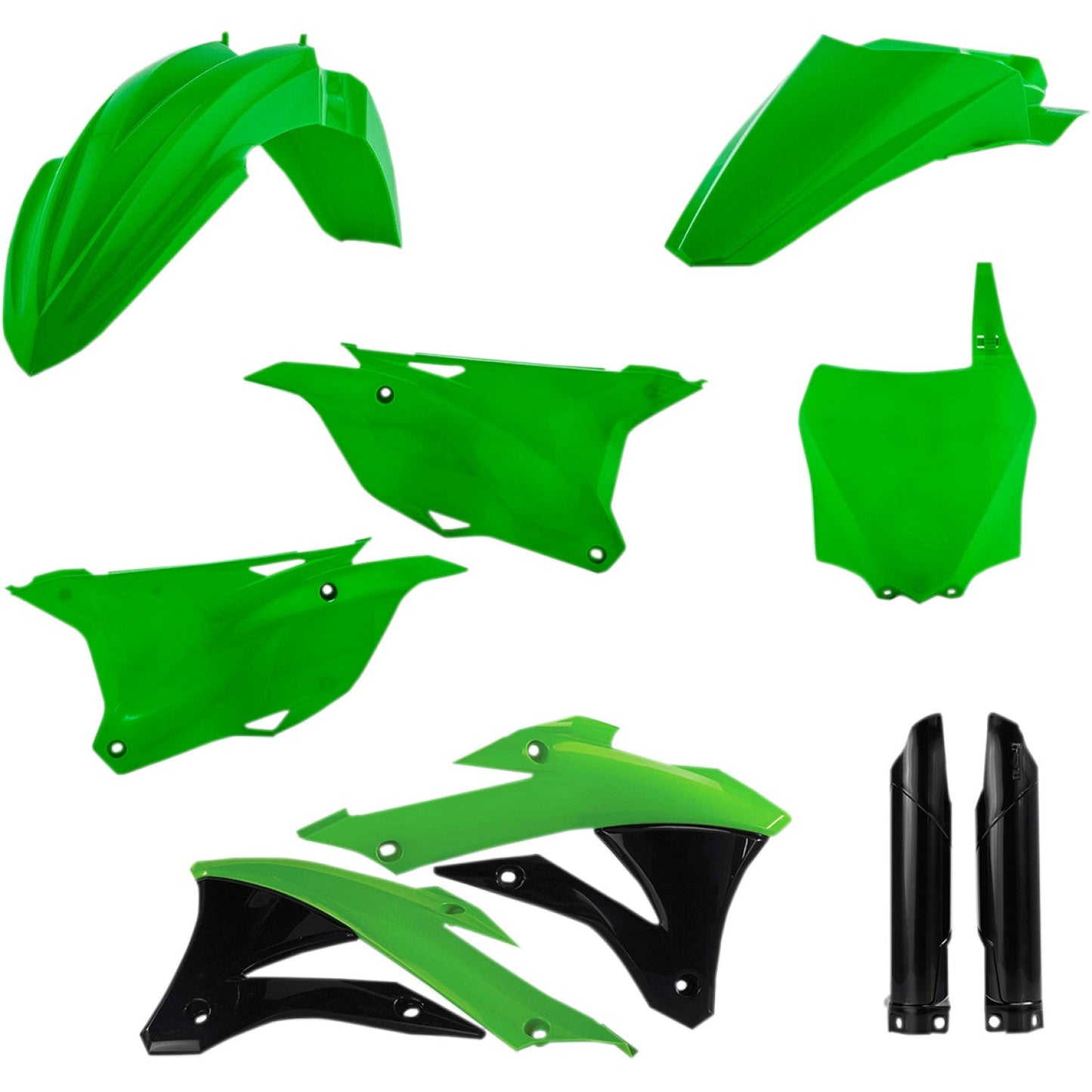 ACERBIS Full Replacement Body Kit - OEM Green/Black 2374116812