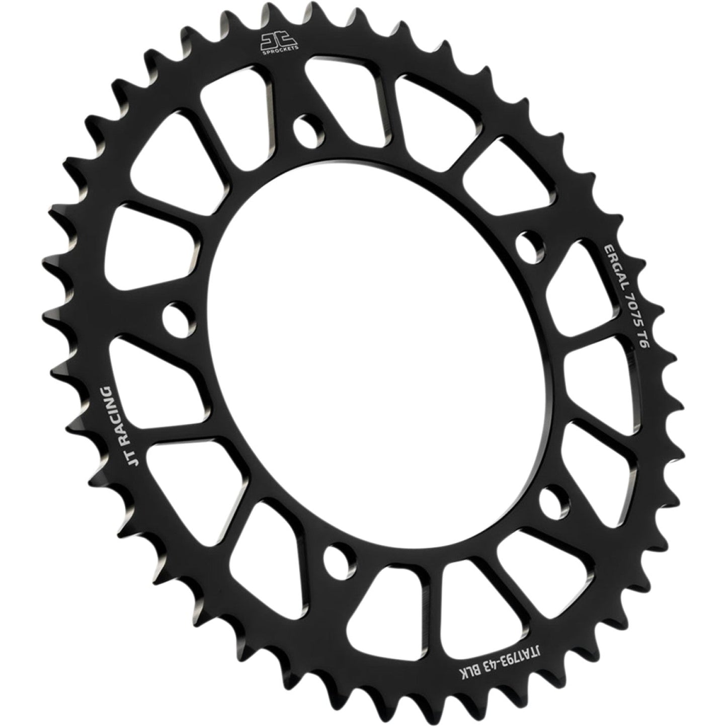 JT SPROCKETS Rear Sprocket - Suzuki - Black - 43-Tooth JTA1793.43BLK by JT Rear Sprockets Aluminum/Alloy