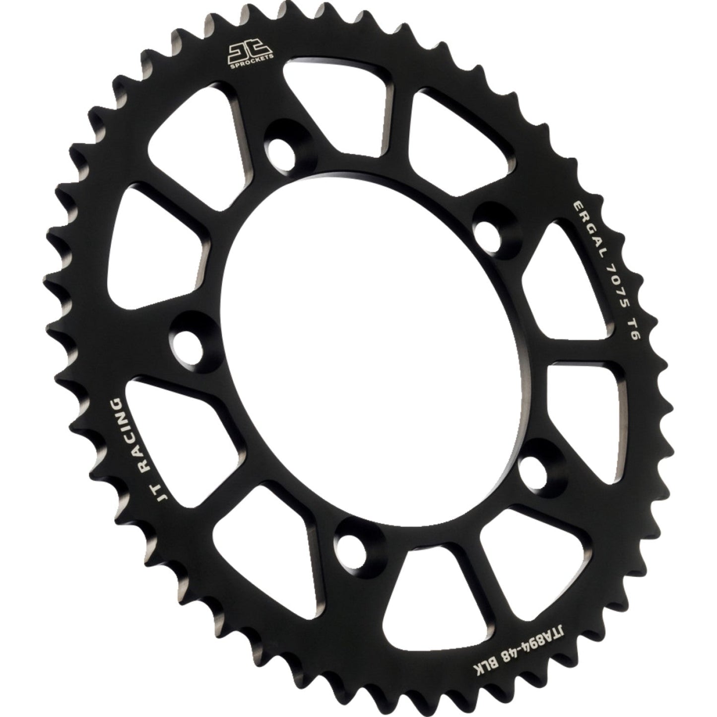 JT SPROCKETS Rear Sprocket - Black - 48 Tooth - Husqvarna/KTM JTA894.48BLK by JT Rear Sprockets Aluminum/Alloy
