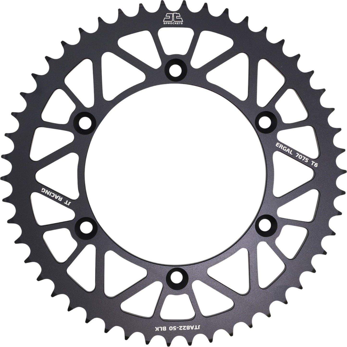 JT SPROCKETS Rear Sprocket - 520 - Black - 50 Tooth JTA822.50BLK by JT Rear Sprockets Aluminum/Alloy
