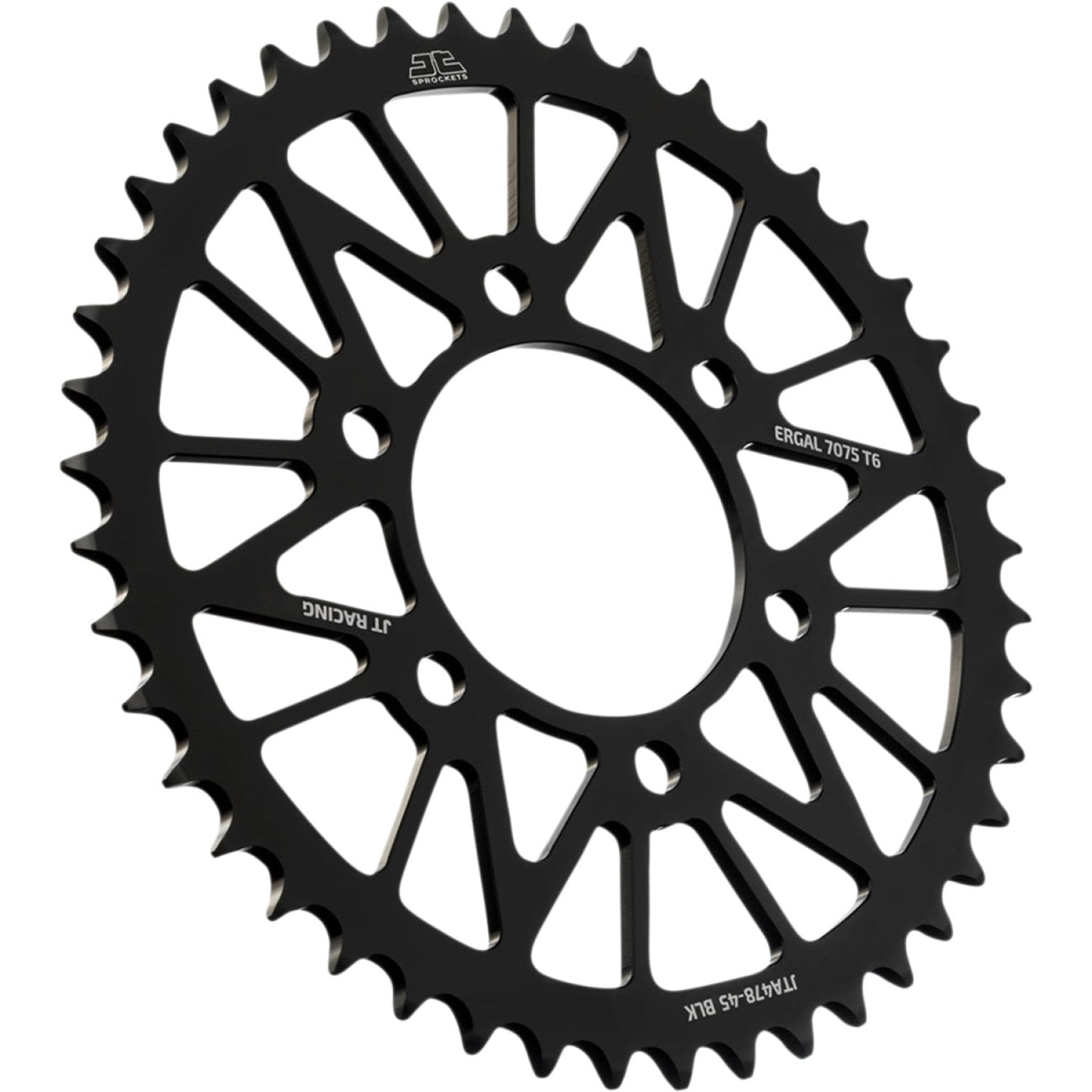 JT SPROCKETS Rear Sprocket - Kawasaki - Black - 45-Tooth JTA478.45BLK by JT Rear Sprockets Aluminum/Alloy