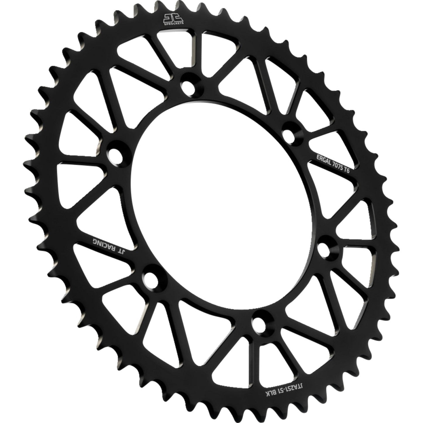 JT SPROCKETS Rear Sprocket - Black - 51 Tooth - Yamaha JTA251.51BLK by JT Rear Sprockets Aluminum/Alloy