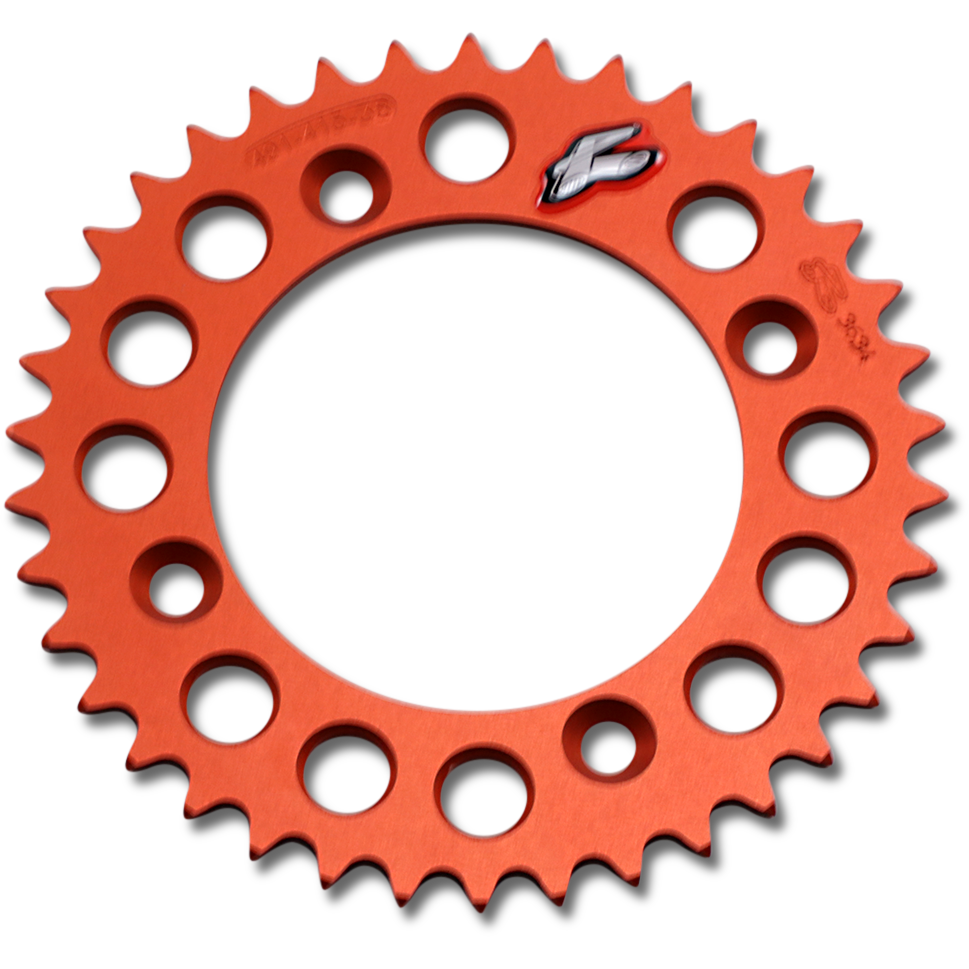Renthal Rear Sprocket - Orange - 38 Tooth 491--415-38P-OR