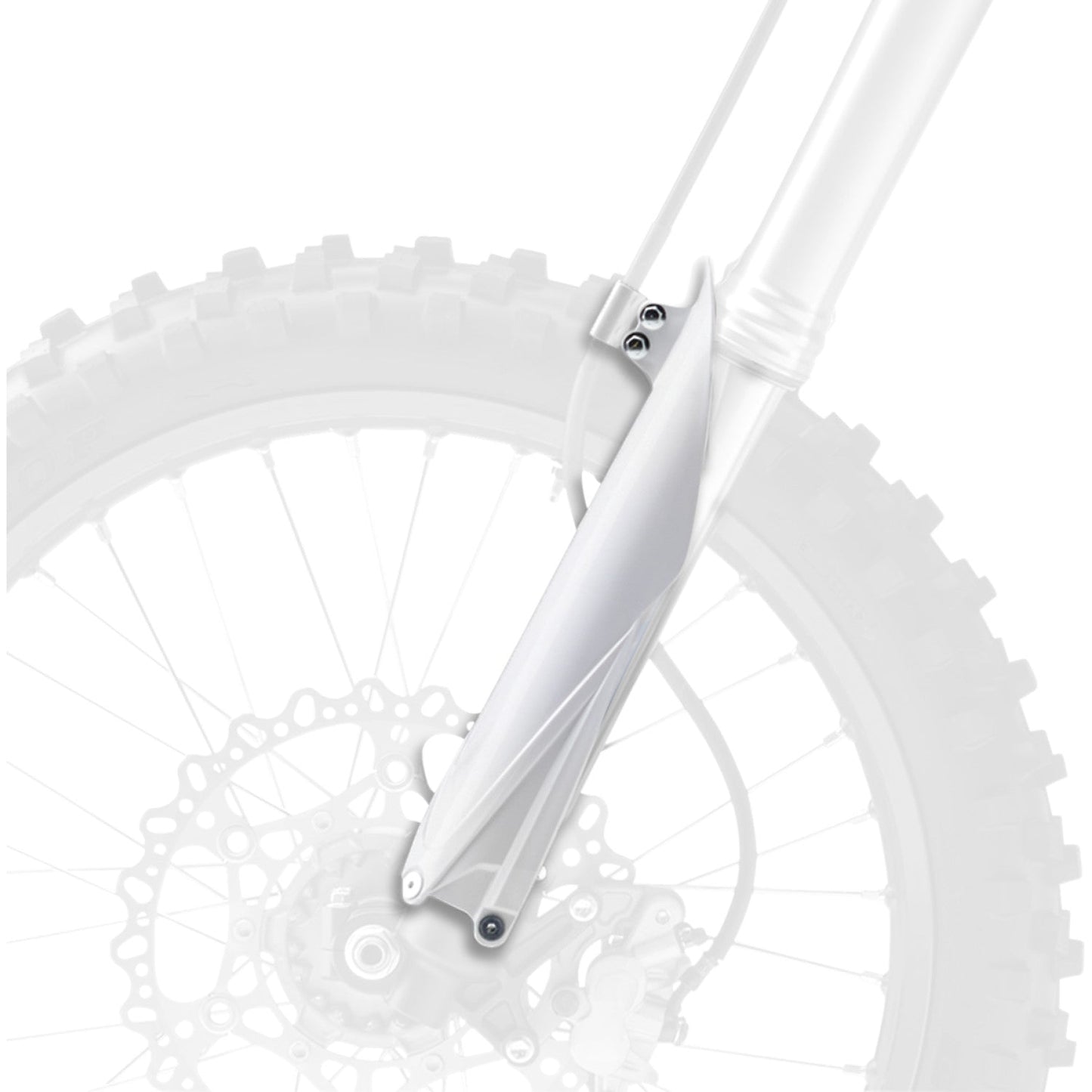 POLISPORT Fork Guard Cover - White 8352000001 by Polisport
