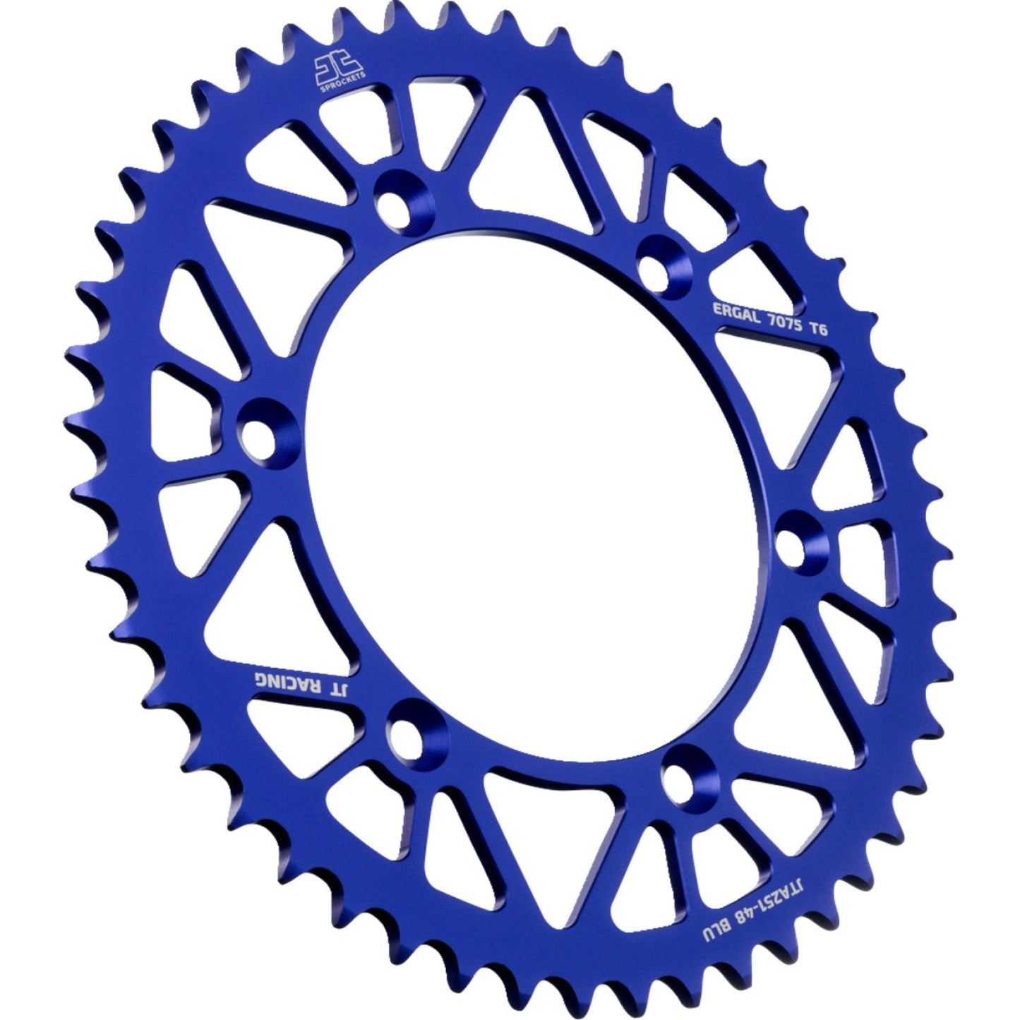 JT SPROCKETS Rear Sprocket - Blue - 48 Tooth - Yamaha JTA251.48BLU by JT Rear Sprockets Aluminum/Alloy