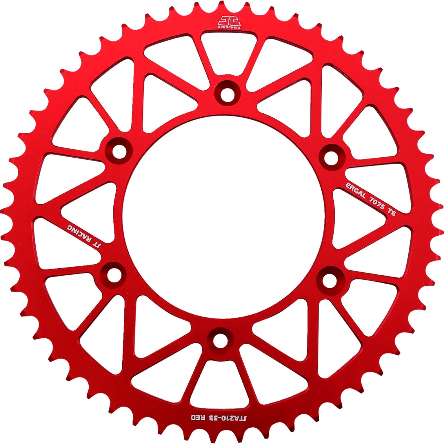 JT SPROCKETS Rear Sprocket - Beta/Honda - Red - 53 Tooth JTA210.53RED by JT Rear Sprockets Aluminum/Alloy