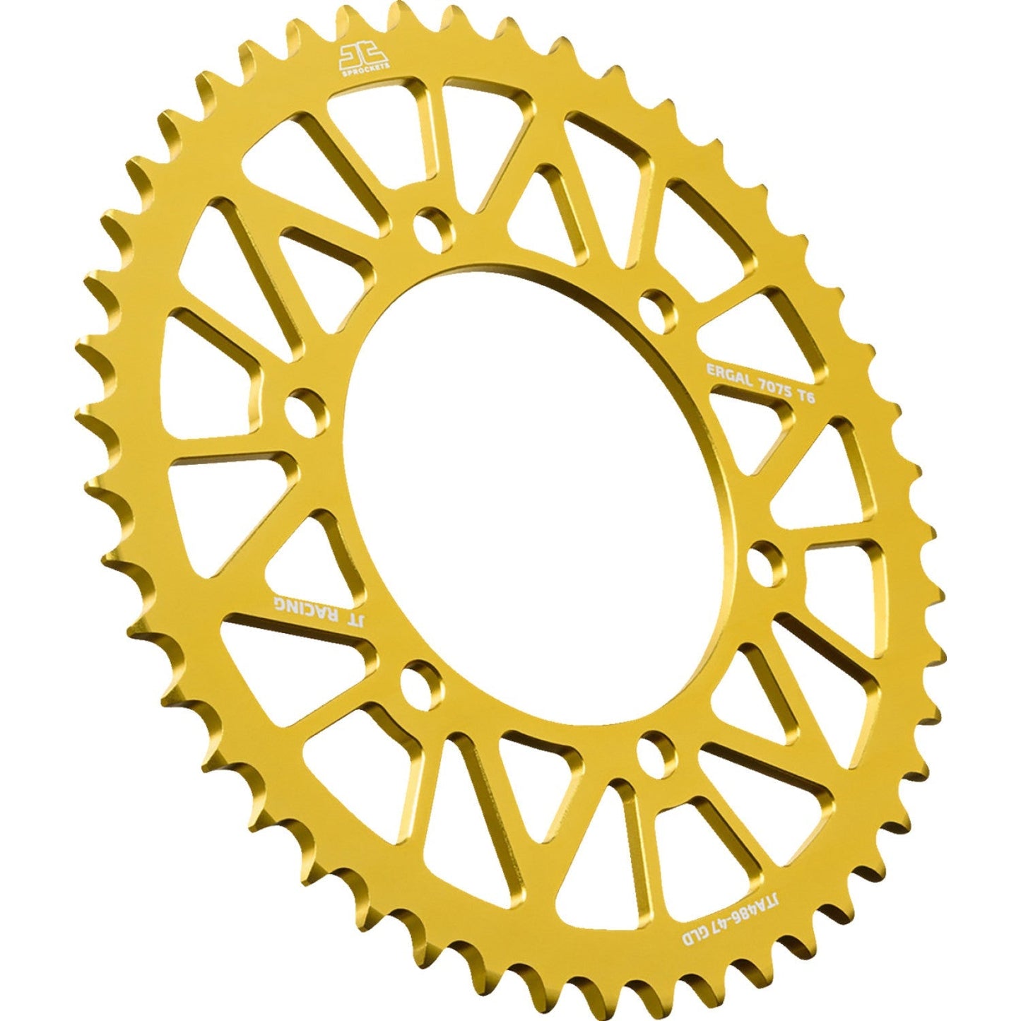 JT SPROCKETS Rear Sprocket - Aluminum - 47 Tooth - Gold - YZF-R1/LE JTA486.47GLD by JT Rear Sprockets Aluminum/Alloy