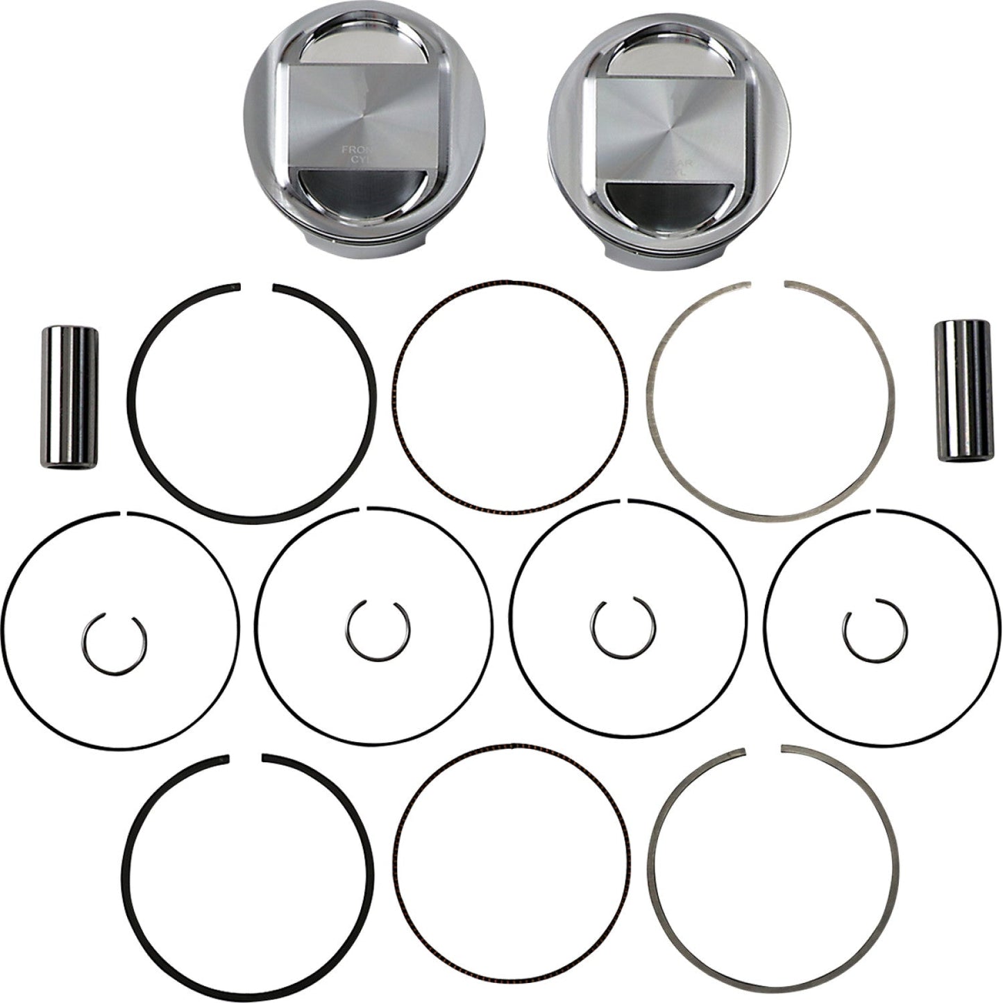 JE Pistons Piston Kit - 95" - Twin Cam 324716 | JE Pistons | Piston & Ring Kits