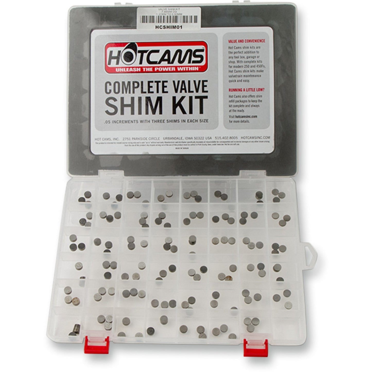 Hot Cams Valve Shim Kit - 7.48 mm O.D. - Honda | Kawasaki | Suzuki | Yamaha HCSHIM01 | Hot Cams | Valves & Parts