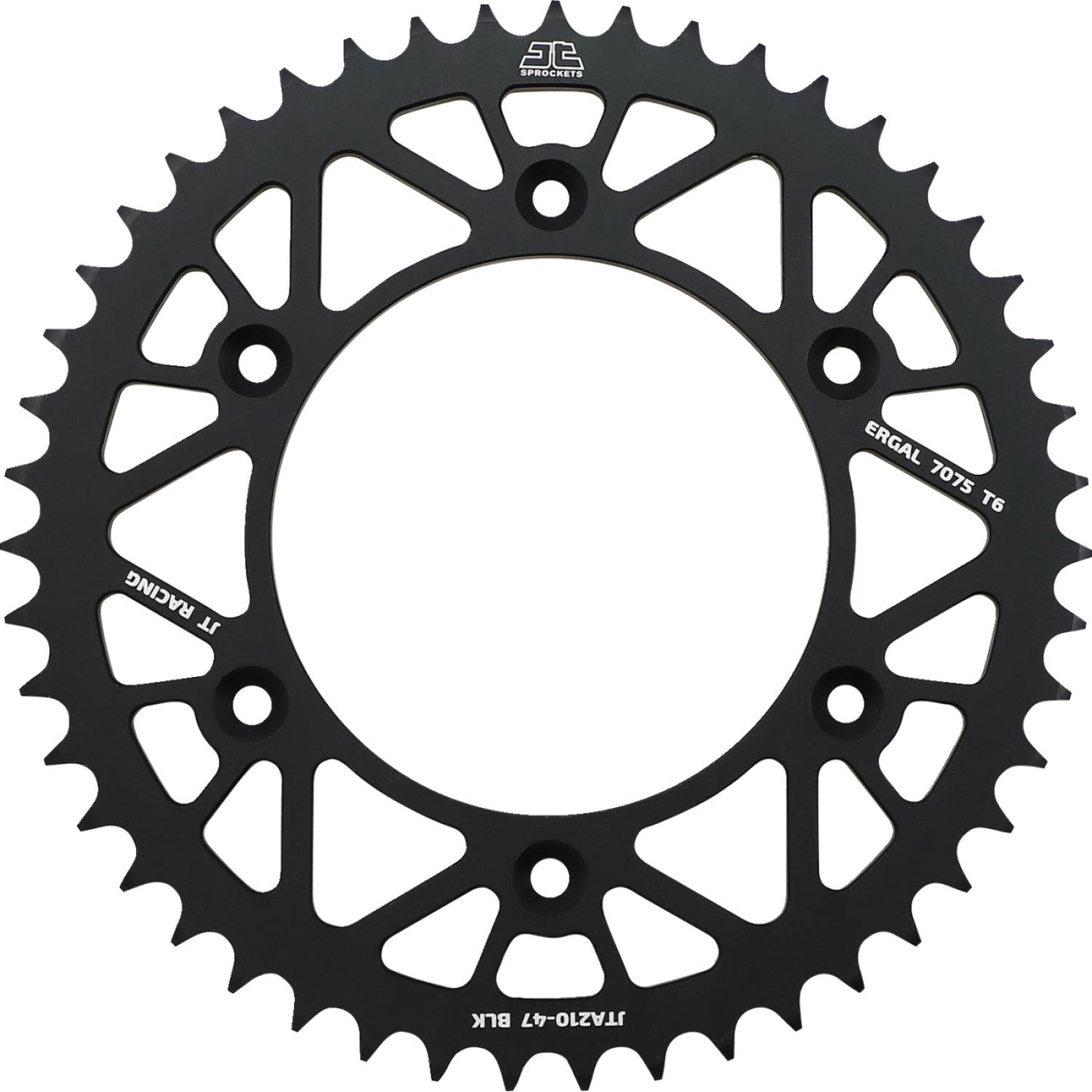 JT SPROCKETS Rear Sprocket - Beta/Honda - Black - 47 Tooth JTA210.47BLK by JT Rear Sprockets Aluminum/Alloy