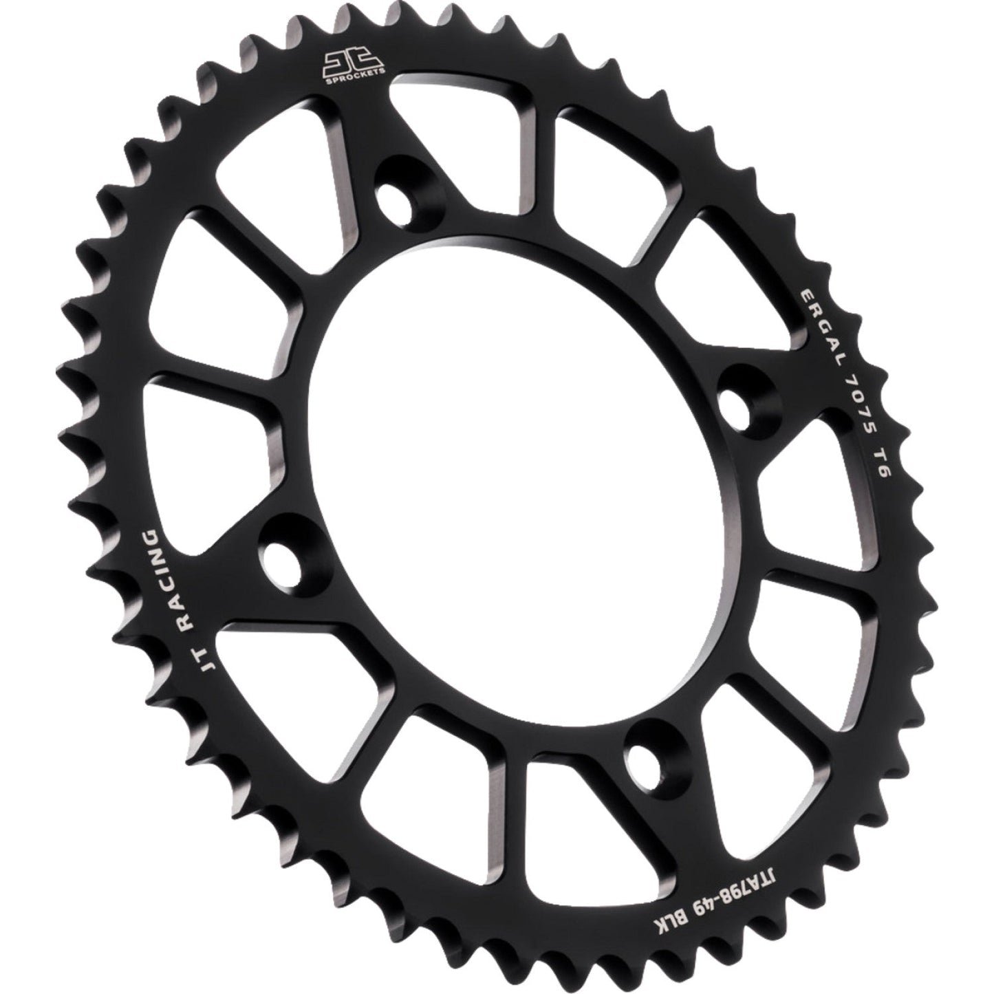 JT SPROCKETS Rear Sprocket - Black - 49 Tooth - Suzuki/Yamaha JTA798.49BLK by JT Rear Sprockets Aluminum/Alloy