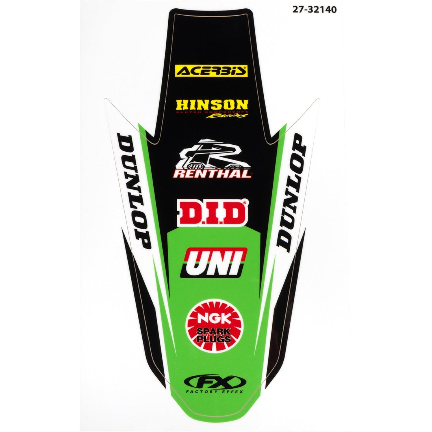 FACTORY EFFEX Rear Fender Graphic - KX 250/450 27-32140