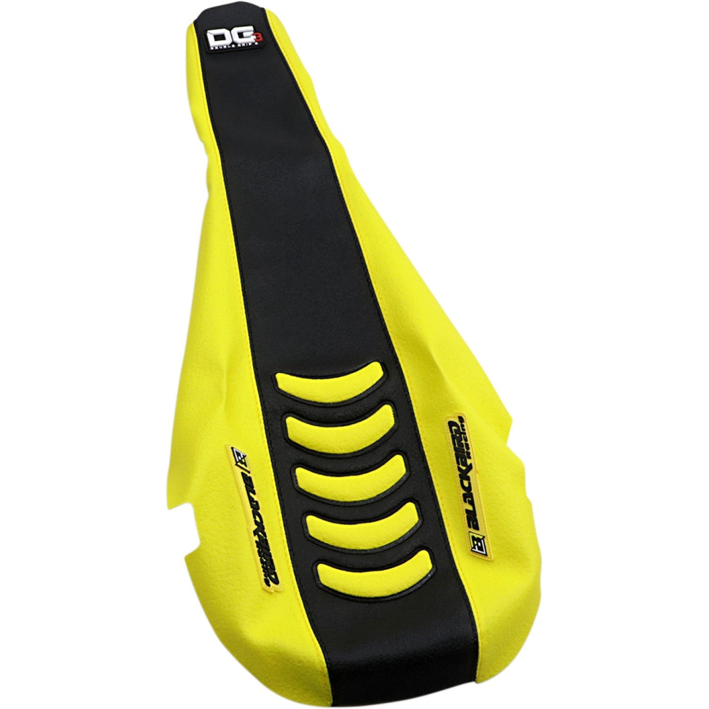 Blackbird Racing Double Grip 3 Seat Cover - Black/Yellow - Suzuki 1330HUS