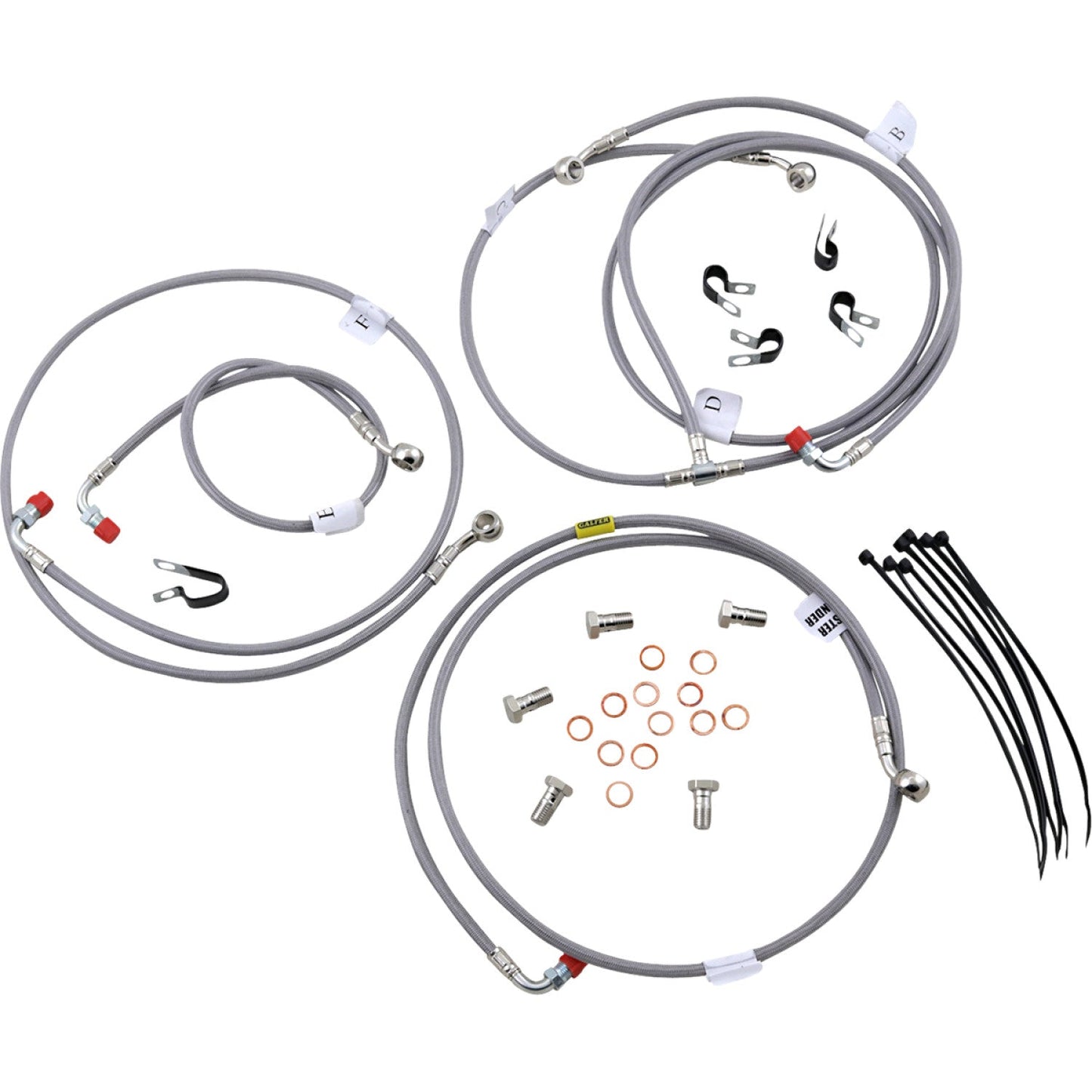 Galfer Brake Line - Stainless Steel FK003D803-6 | Brake Lines Hoses Stainless Steel