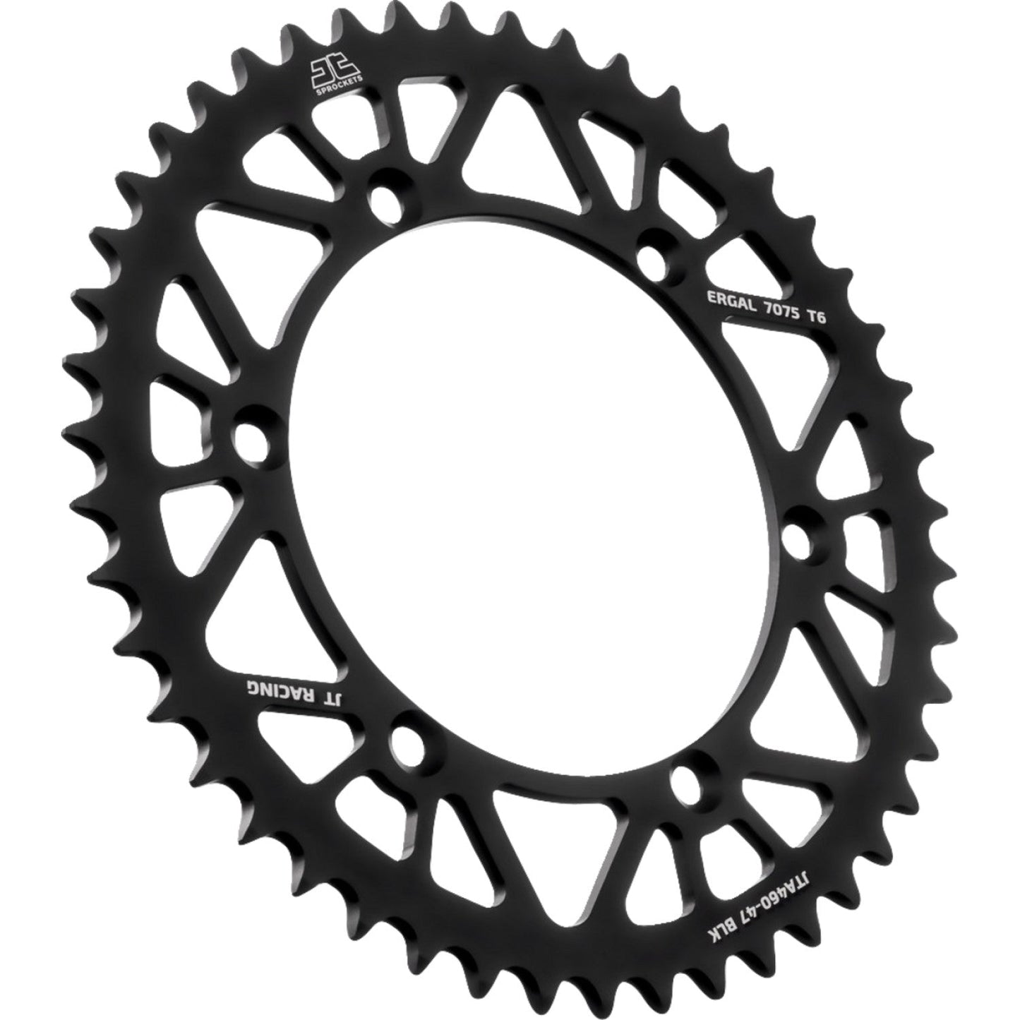 JT SPROCKETS Rear Sprocket - Black - 47 Tooth - Kawasaki JTA460.47BLK by JT Rear Sprockets Aluminum/Alloy