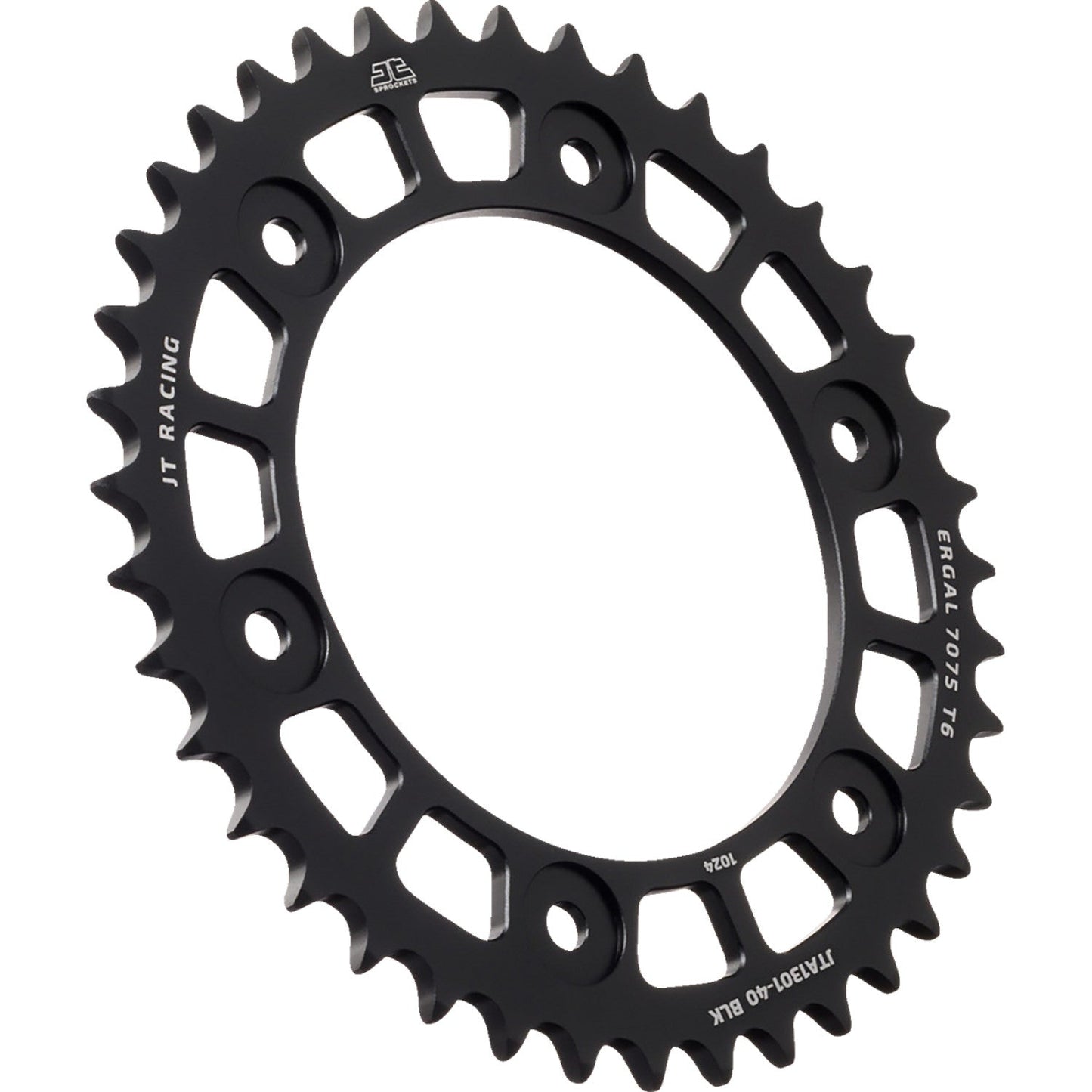 JT SPROCKETS Rear Sprocket - Aluminum - 40 Tooth - Black - CRF 300 JTA1301.40BLK by JT Rear Sprockets Aluminum/Alloy