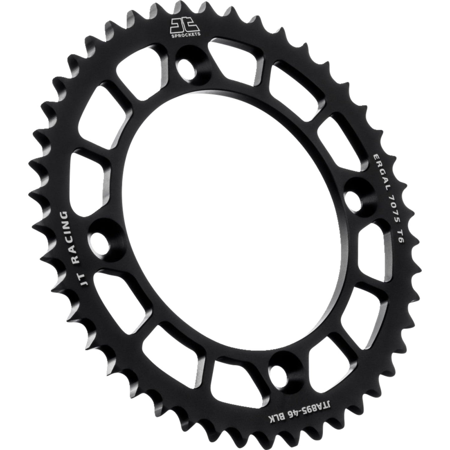 JT SPROCKETS Rear Sprocket - Black - 46 Tooth - KTM/Husqvarna JTA895.46BLK by JT Rear Sprockets Aluminum/Alloy