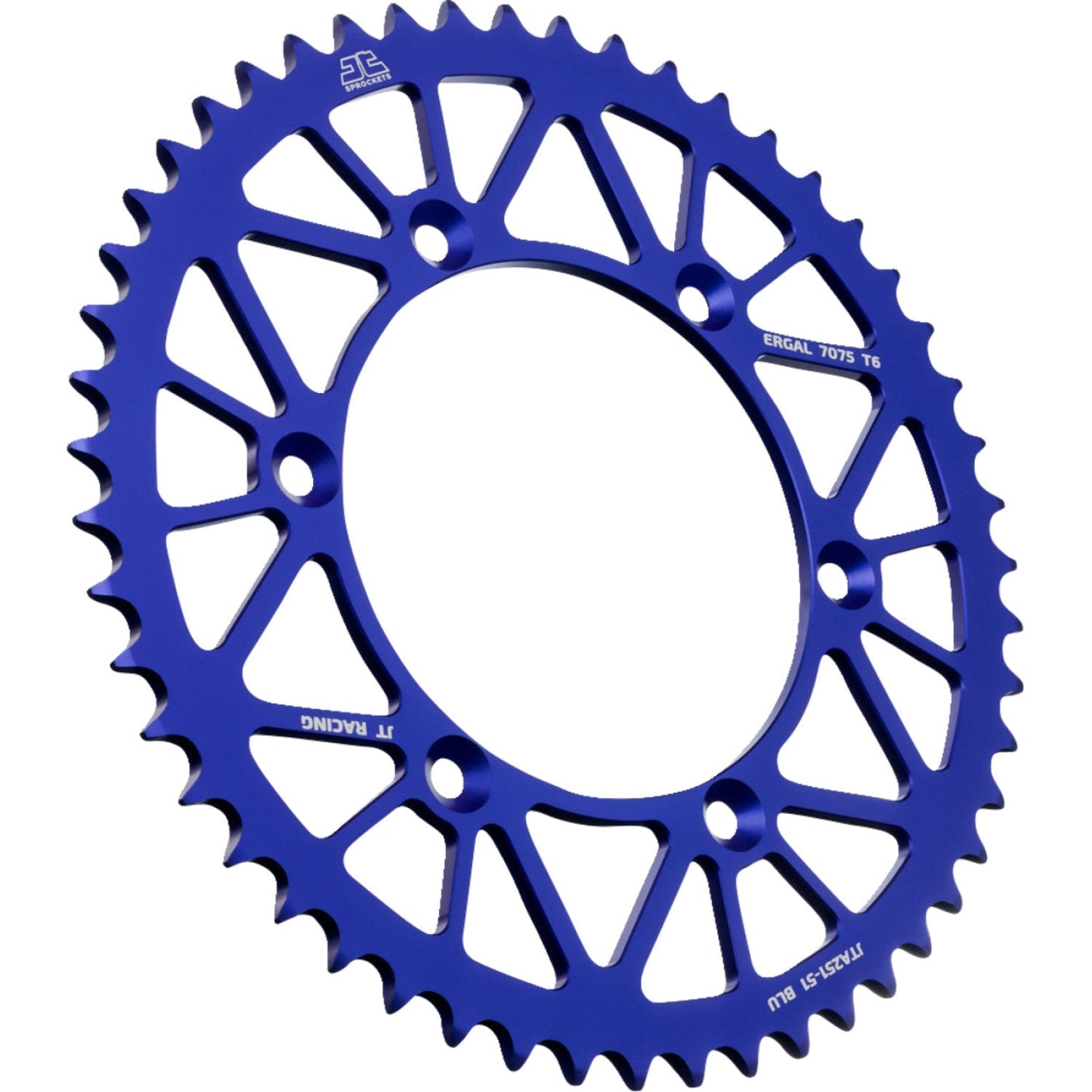 JT SPROCKETS Rear Sprocket - Blue - 51 Tooth - Yamaha JTA251.51BLU by JT Rear Sprockets Aluminum/Alloy