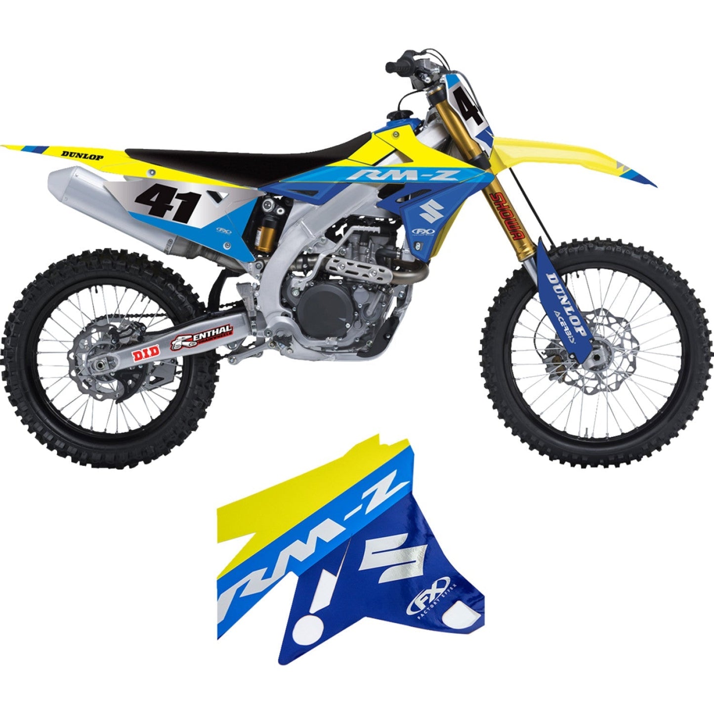 FACTORY EFFEX Graphic Kit - Chrome Series - Suzuki - RMZ 250/450 27-51402