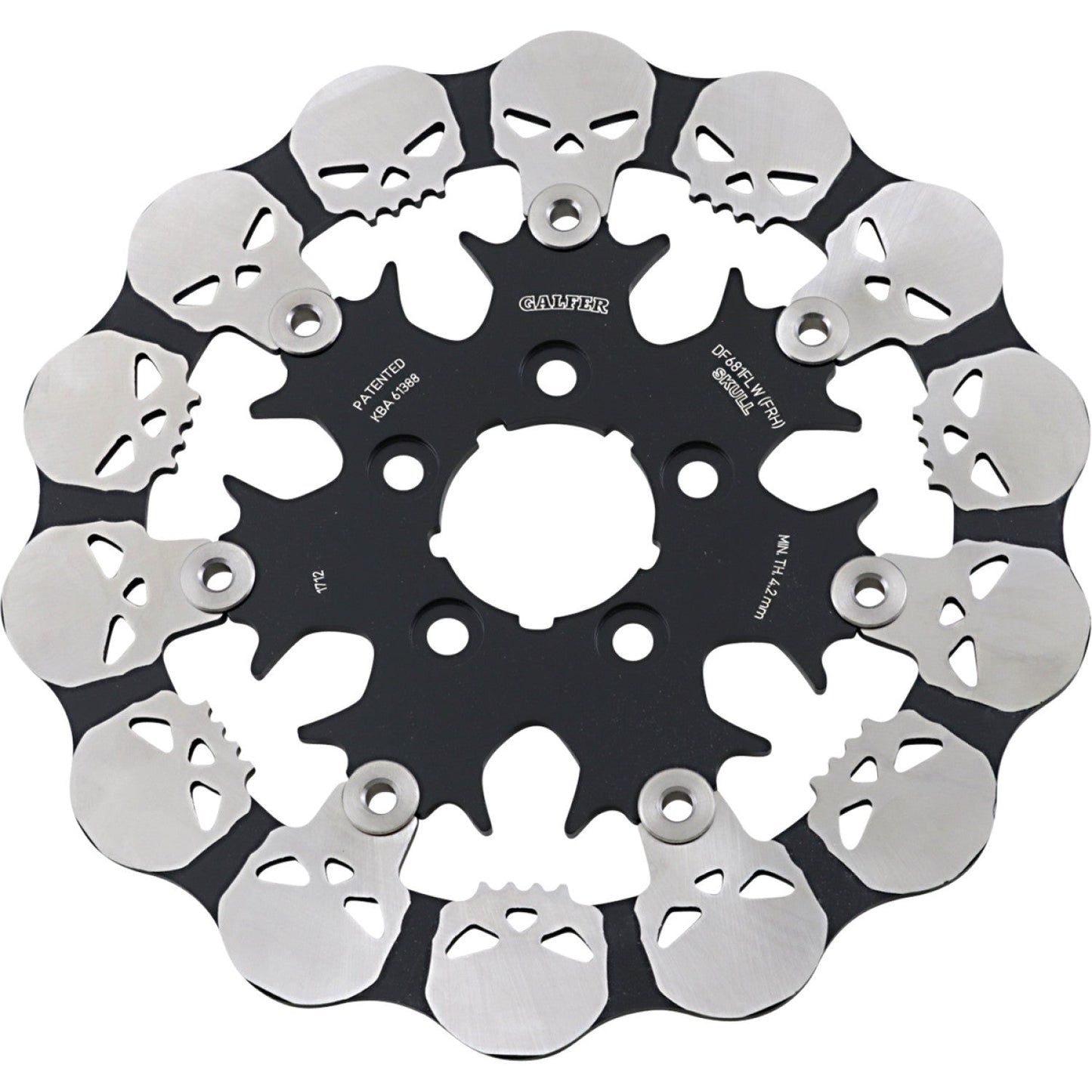 Galfer Skull Rear Rotor - Floating Mount DF681FRH | Brake Rotors Street