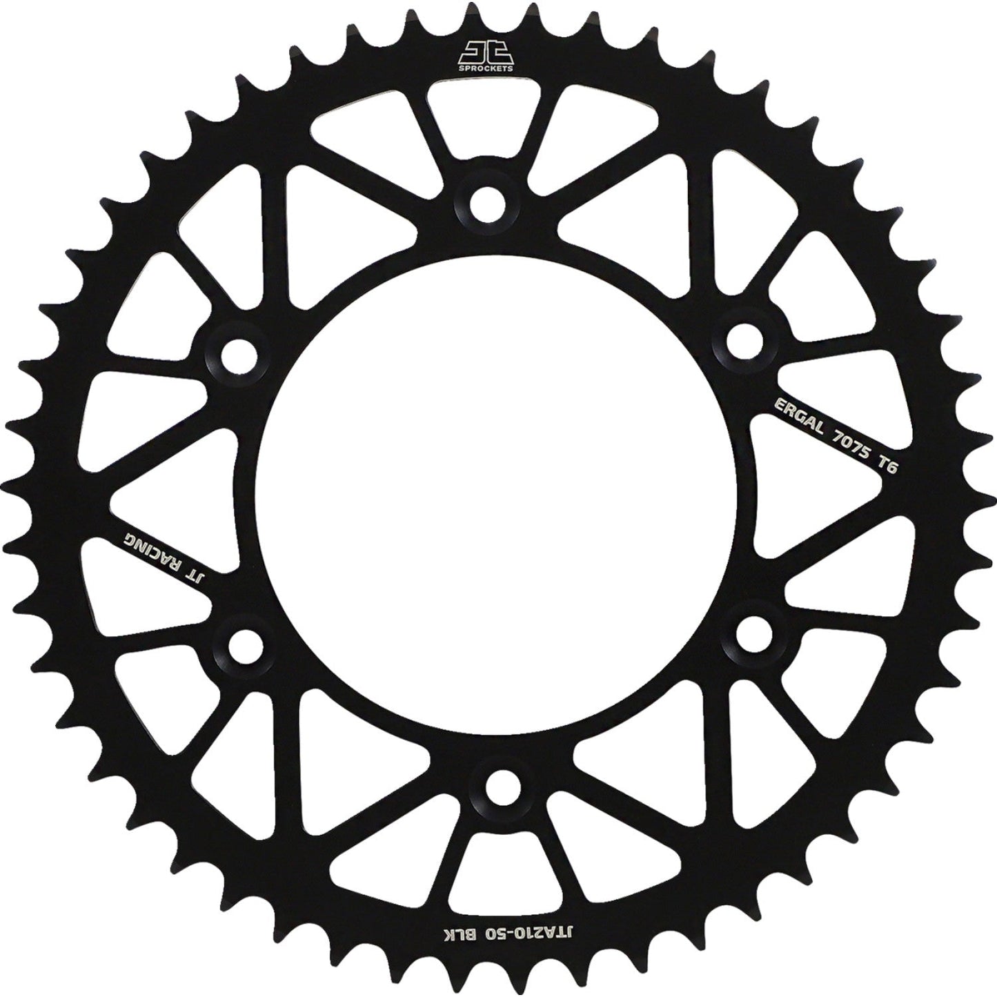 JT SPROCKETS Rear Sprocket - Honda - Black - 50 Tooth JTA210.50BLK by JT Rear Sprockets Aluminum/Alloy