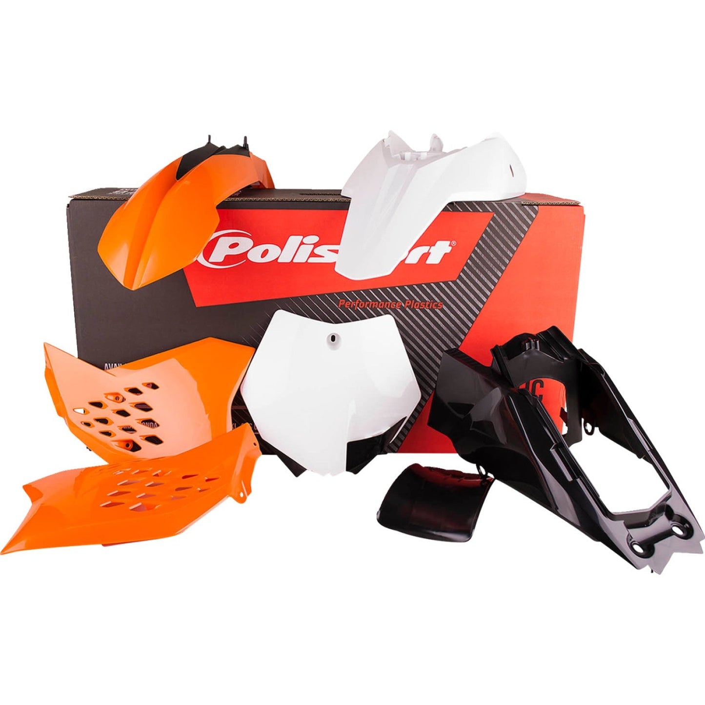 POLISPORT Body Kit - '12 OEM Orange/Black/White - SX 65 90450 by Polisport