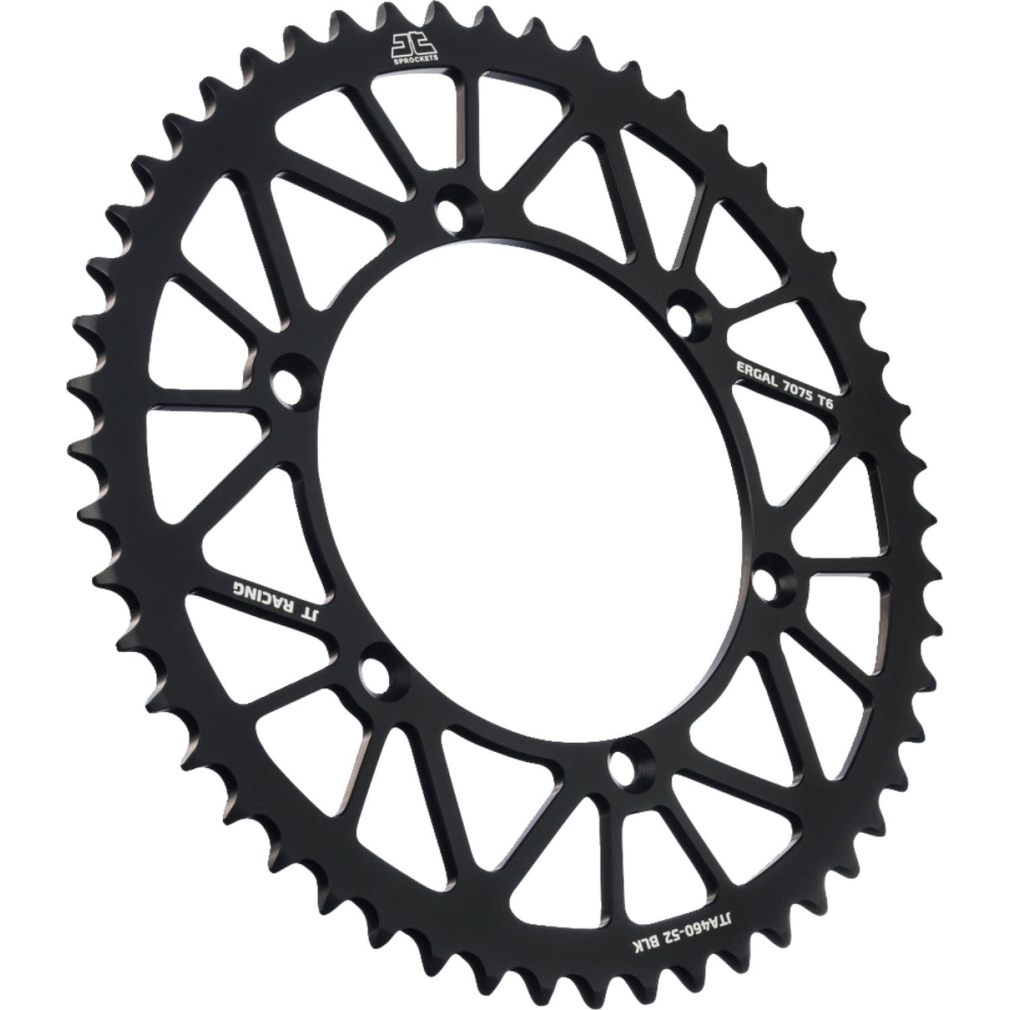 JT SPROCKETS Rear Sprocket - Black - 52 Tooth - Kawasaki JTA460.52BLK by JT Rear Sprockets Aluminum/Alloy