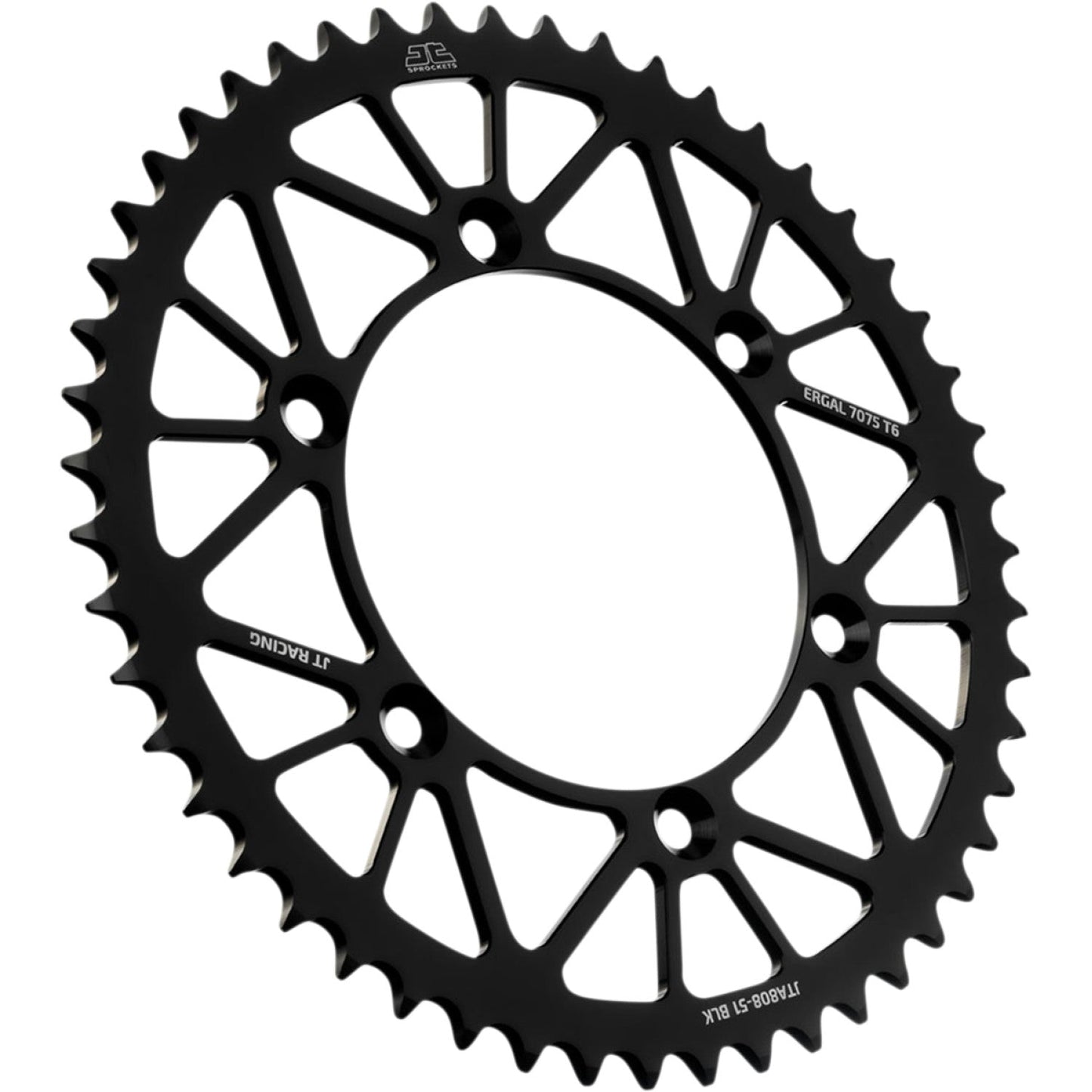 JT SPROCKETS Rear Sprocket - Suzuki - Black - 51-Tooth JTA808.51BLK by JT Rear Sprockets Aluminum/Alloy