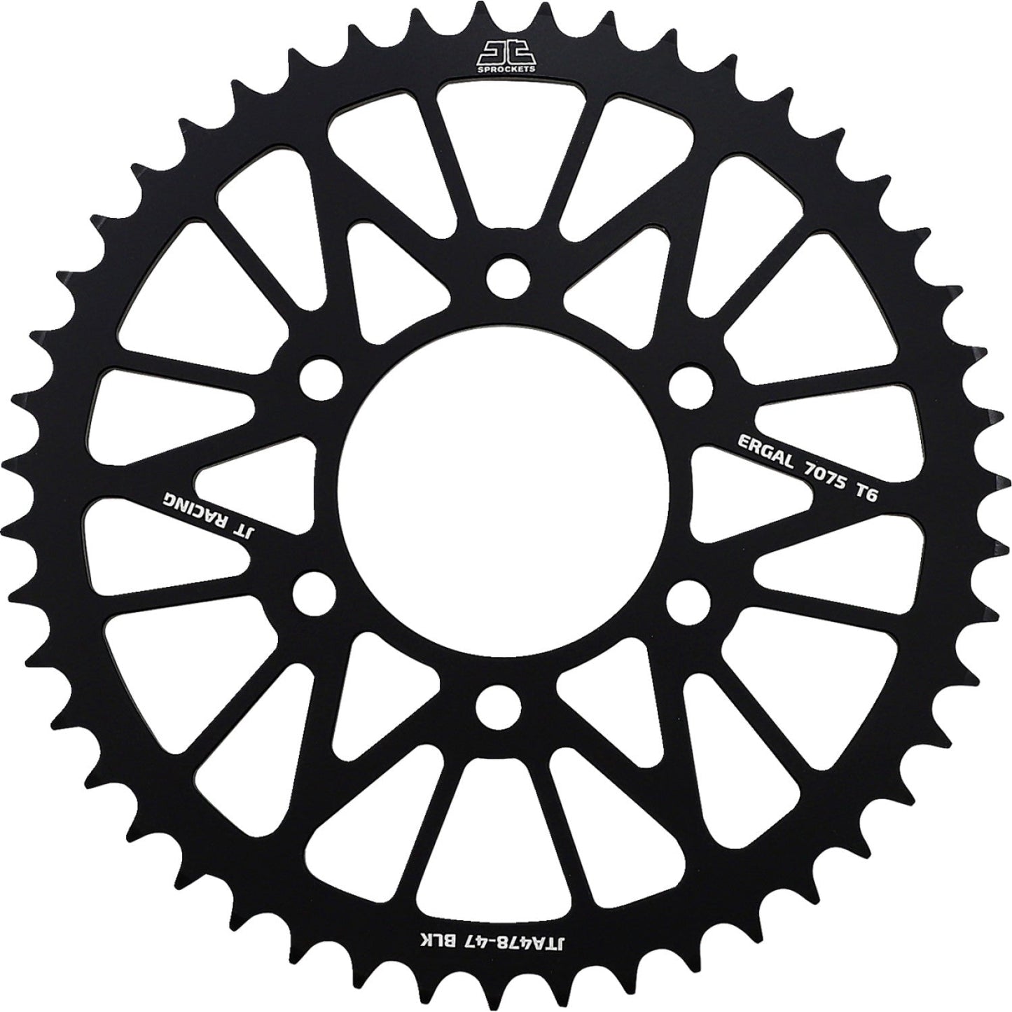 JT SPROCKETS Rear Sprocket - Kawasaki - Black - 47 Tooth JTA478.47BLK by JT Rear Sprockets Aluminum/Alloy