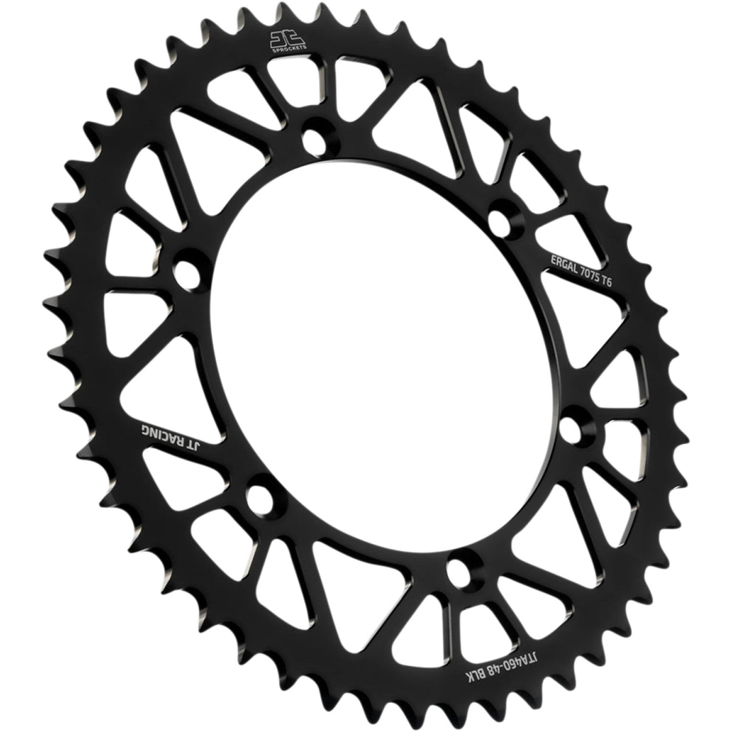 JT SPROCKETS Rear Sprocket - Kawasaki - Black - 48 Tooth JTA460.48BLK by JT Rear Sprockets Aluminum/Alloy